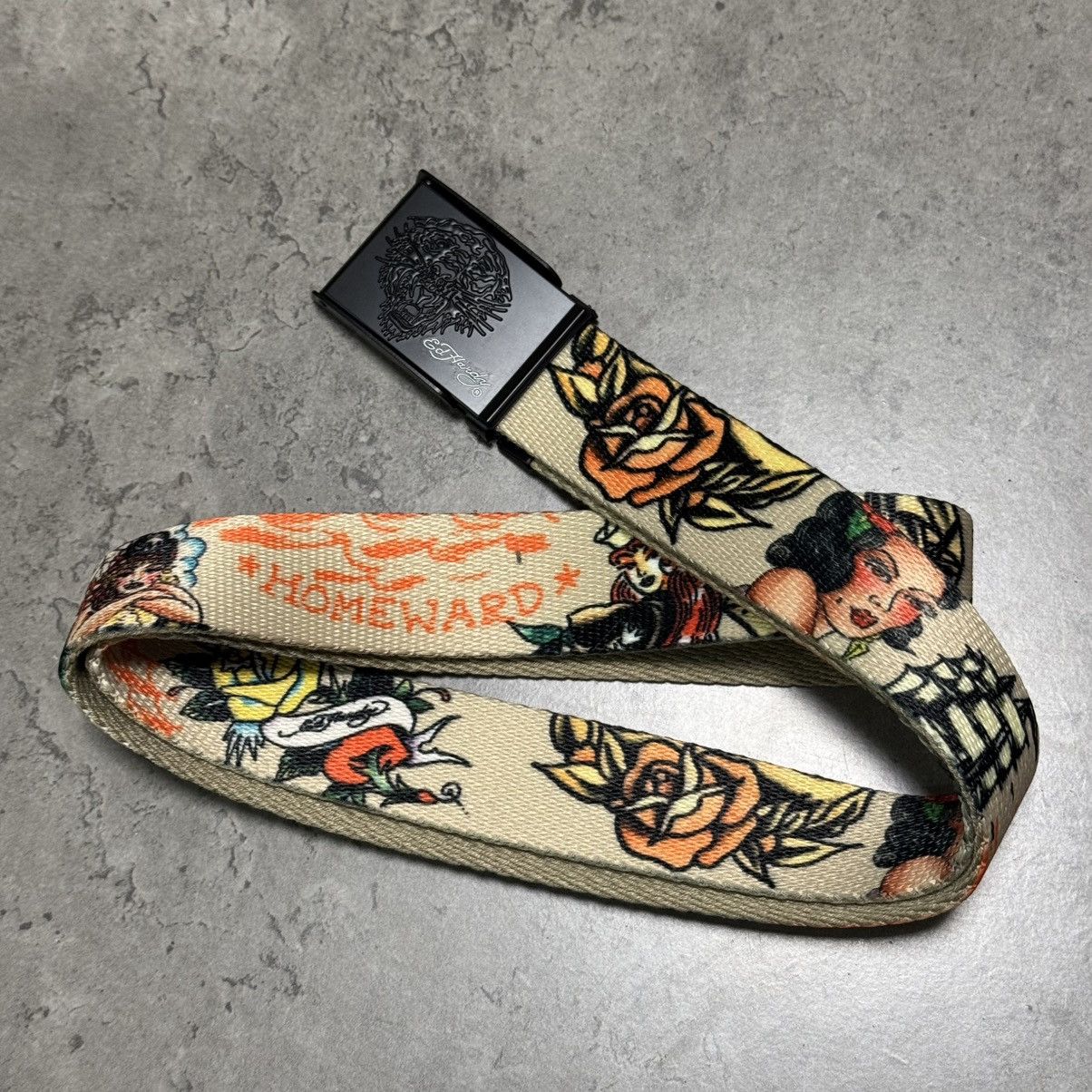 Ed Hardy Ed Hardy Y2K Beige Belt Size ONE SIZE - 3 Thumbnail