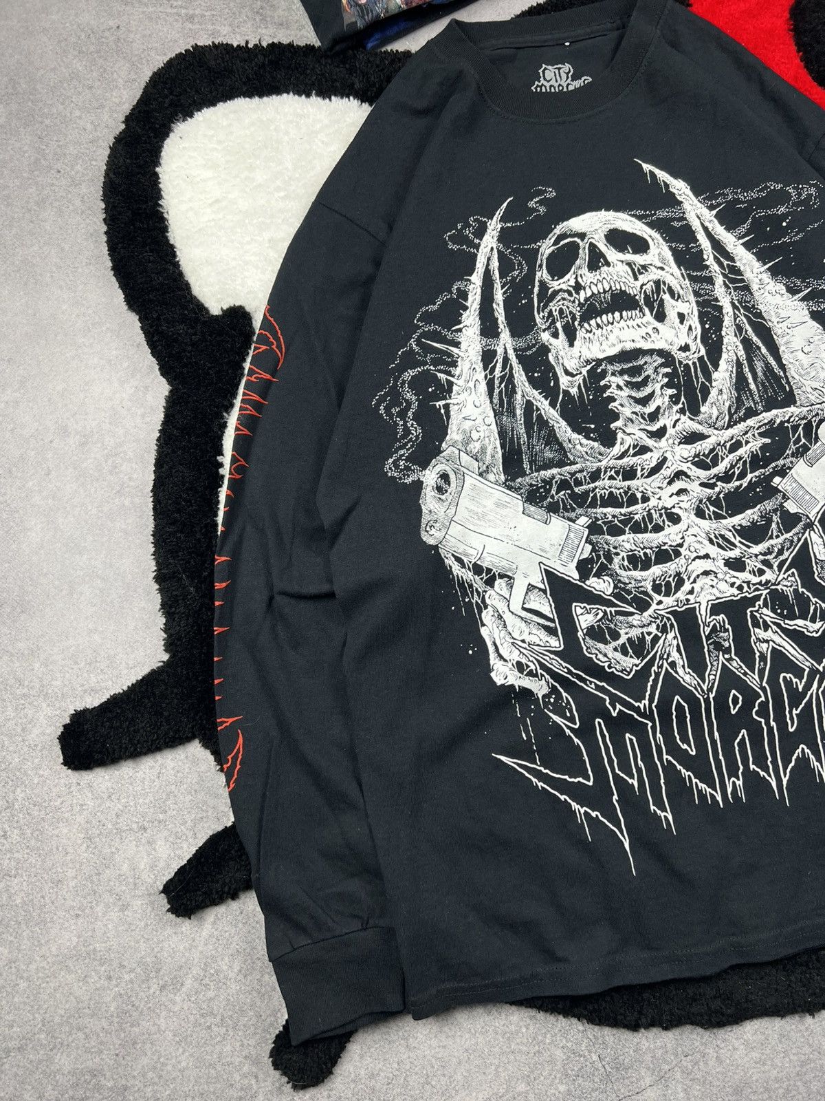 City Morgue City Morgue Rhinestones Skulls Grunge Dead Long Sleeve Size US M / EU 48-50 / 2 - 2 Thumbnail