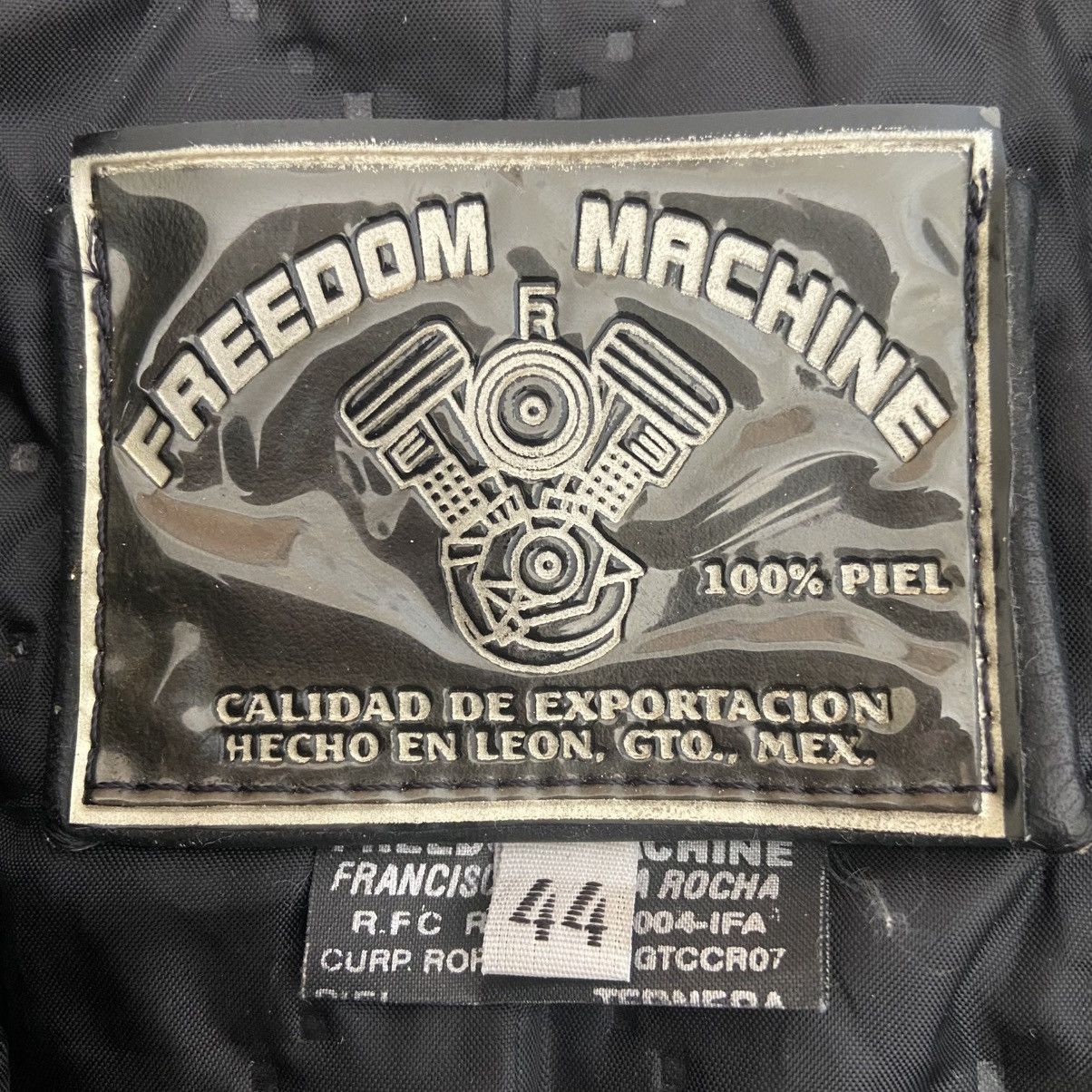 Vintage Freedom Machine Vintage Leather Motorcycle Jacket Men’s 44 Size US XL / EU 56 / 4 - 14 Thumbnail