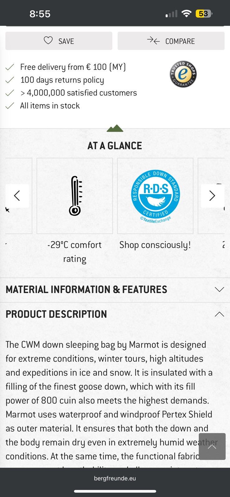Marmot Marmot CWM Fill 800 (Negotiable Price) Size ONE SIZE - 8 Thumbnail