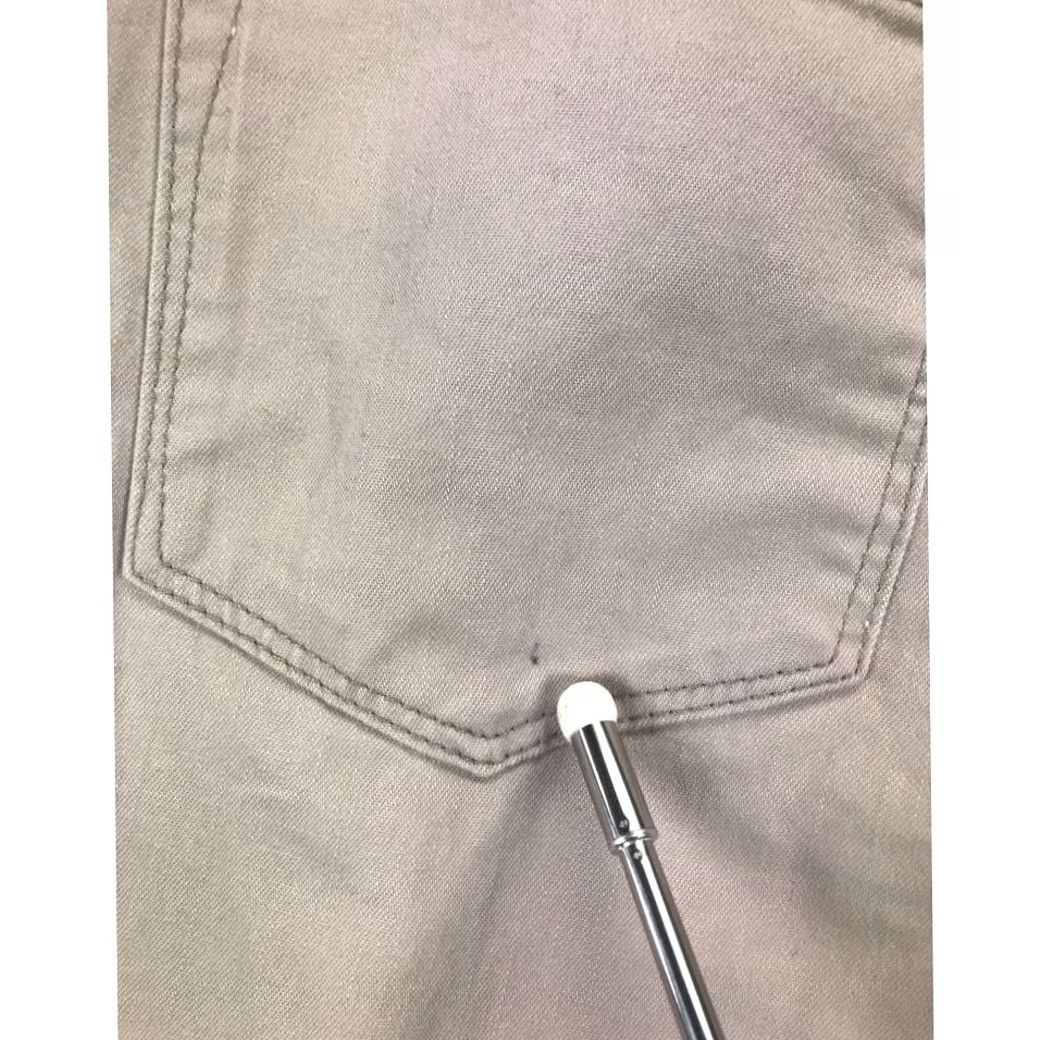 Lee Lee Riders Capri Pants Womens 12M Tan Mid Rise Belted Outdoors Denim Slacks New Size 34" / US 12 / IT 48 - 6 Thumbnail