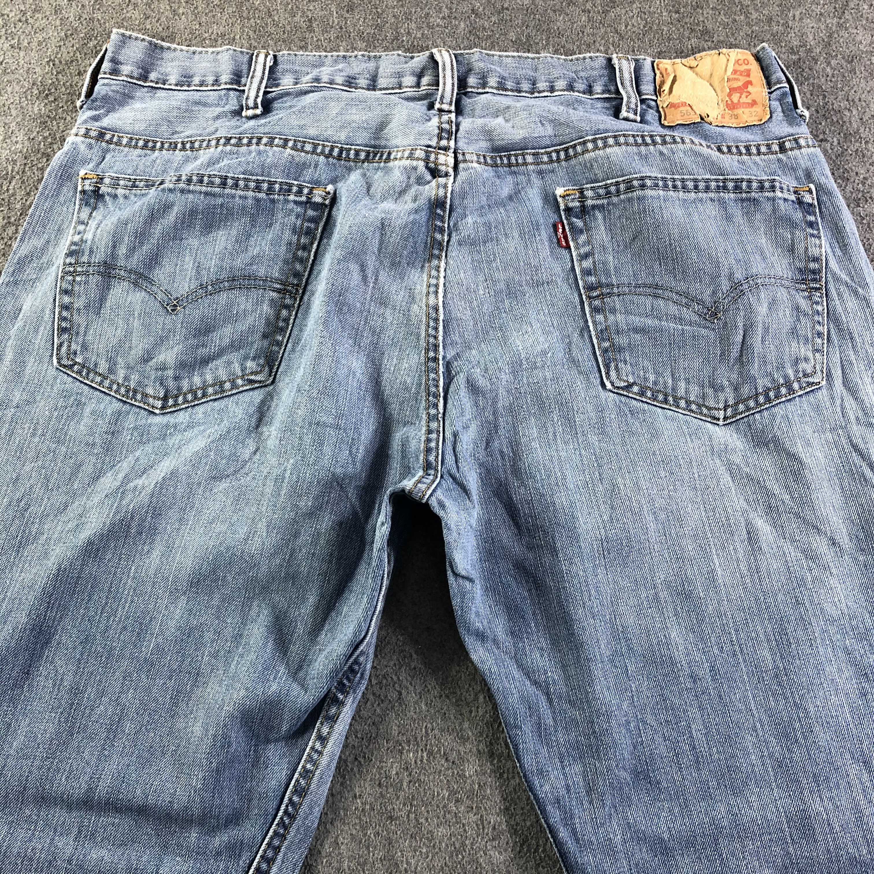 Levi's Vintage Blue Wash Levis 569 Jeans-J4125 Size US 40 / EU 56 - 4 Thumbnail