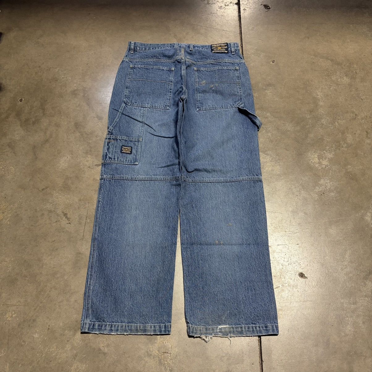UNIONBAY Vintage Y2K Union Bay Baggy Denim Jeans Wide Leg Skater Fade Size US 36 / EU 52 - 9 Thumbnail