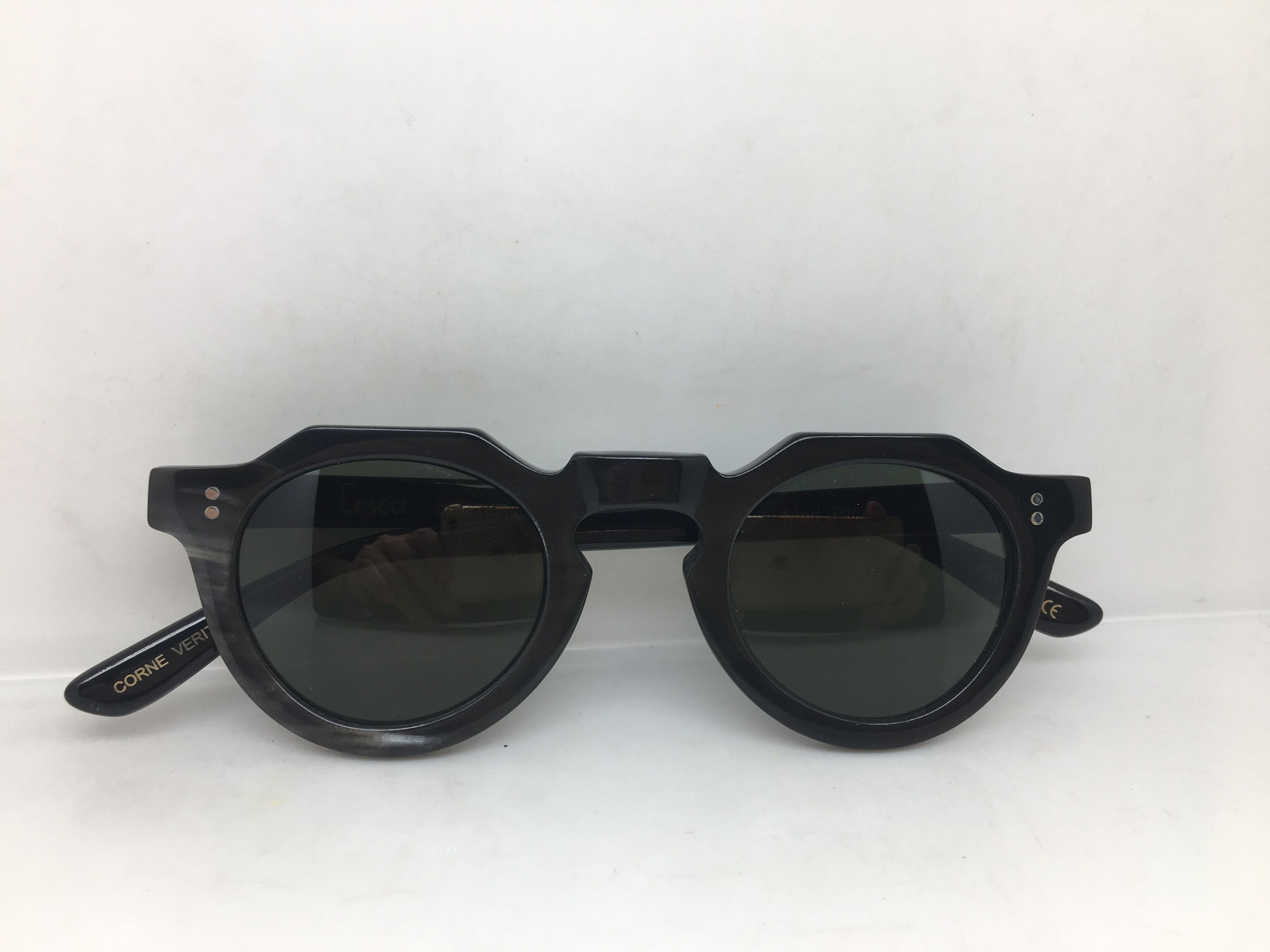 Lesca Lunetier Lesca Lunetier Genuine Horn PICA Architect Sunglasses Size ONE SIZE - 8 Thumbnail