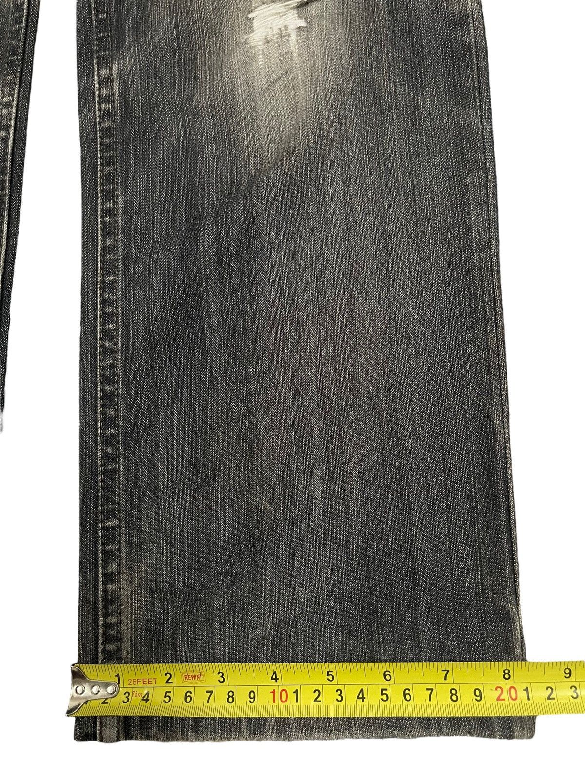 JNCO Vintage Japanese Brand Faded Wash Style Distressed Jeans Size US 33 - 14 Thumbnail