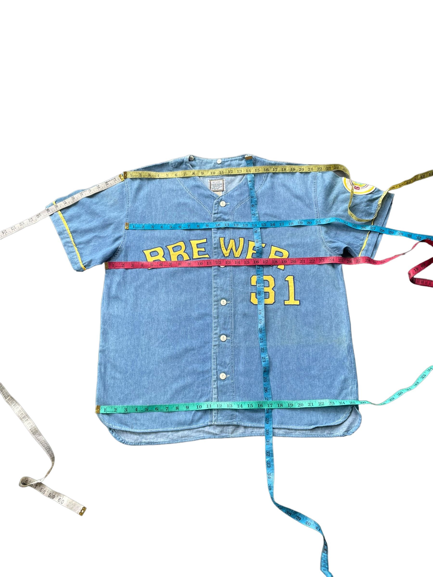 MLB Vintage MLB Brewer No 31 Denim Shirt Size US XL / EU 56 / 4 - 5 Thumbnail