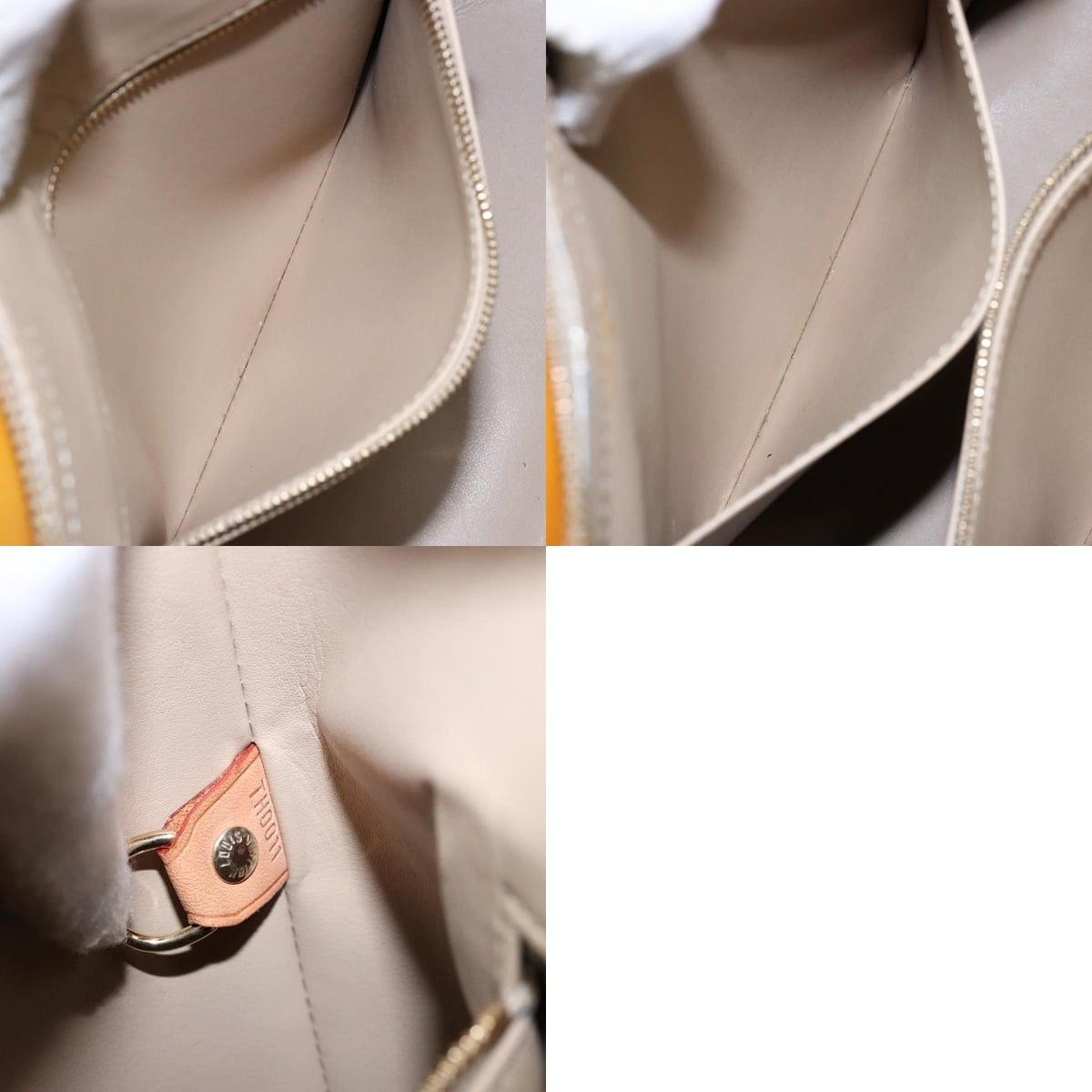 Louis Vuitton LOUIS VUITTON Monogram Vernis Houston Hand Bag Beige M91004 Size ONE SIZE - 13 Thumbnail