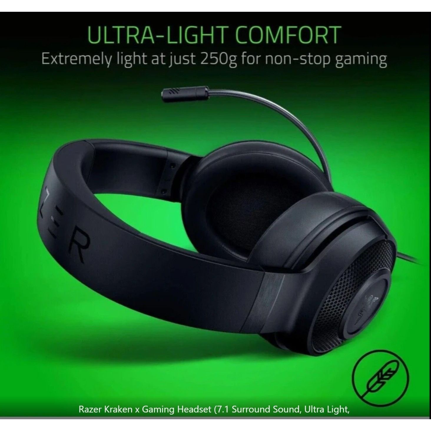 Other Razer Kraken X Multi-Platform Wired Gaming Headset 7.1 Surro Size ONE SIZE - 4 Thumbnail