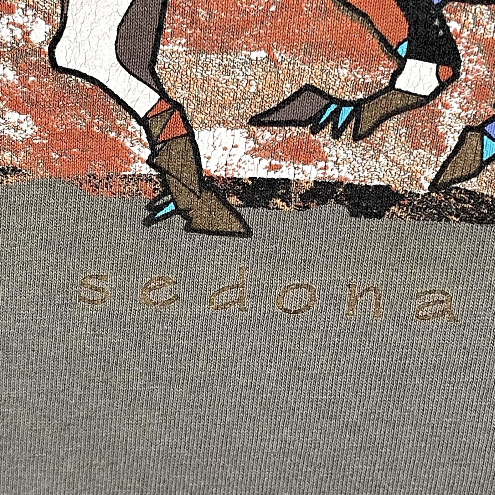 AAA AAA Alstyle Apparel Shirt Mens Medium Green Sedona Horse Graphic Tribal Vintage Size US M / EU 48-50 / 2 - 4 Thumbnail