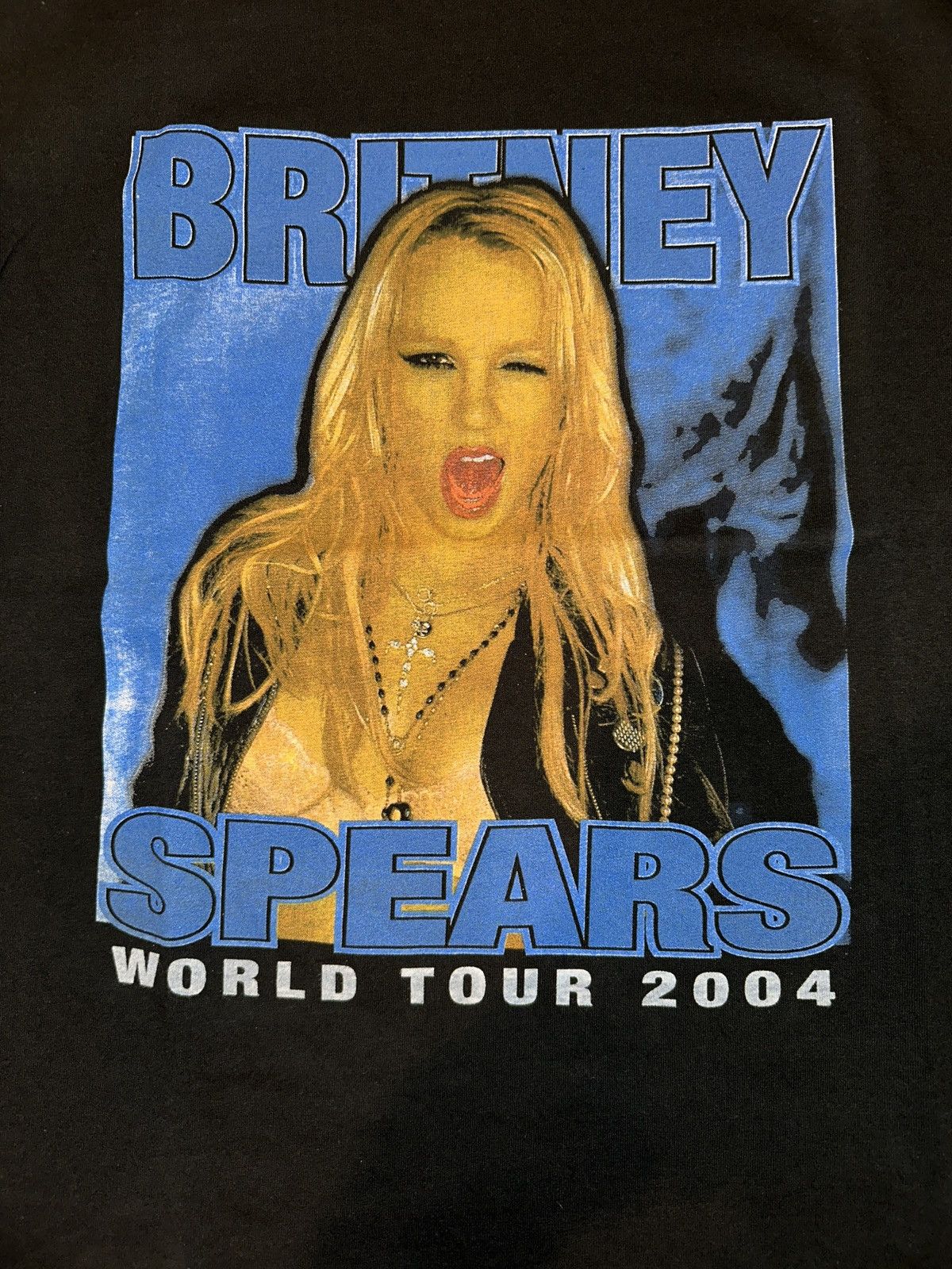 Rap Tees × Vintage Y2K VTG 2004 BRITNEY SPEARS World Tour Rap Style Tee LARGE Size US L / EU 52-54 / 3 - 2 Thumbnail