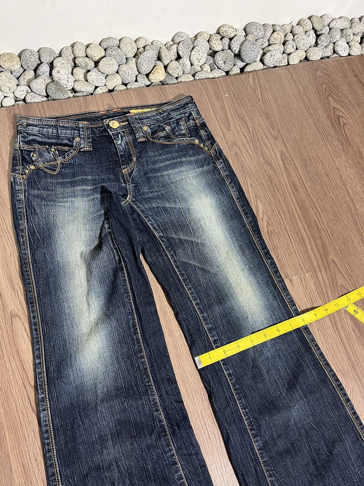 Edwin × If Six Was Nine × Tornado Mart Edwin x Something tribal emboirdery flare lowrise denim Size US 27 - 16 Thumbnail