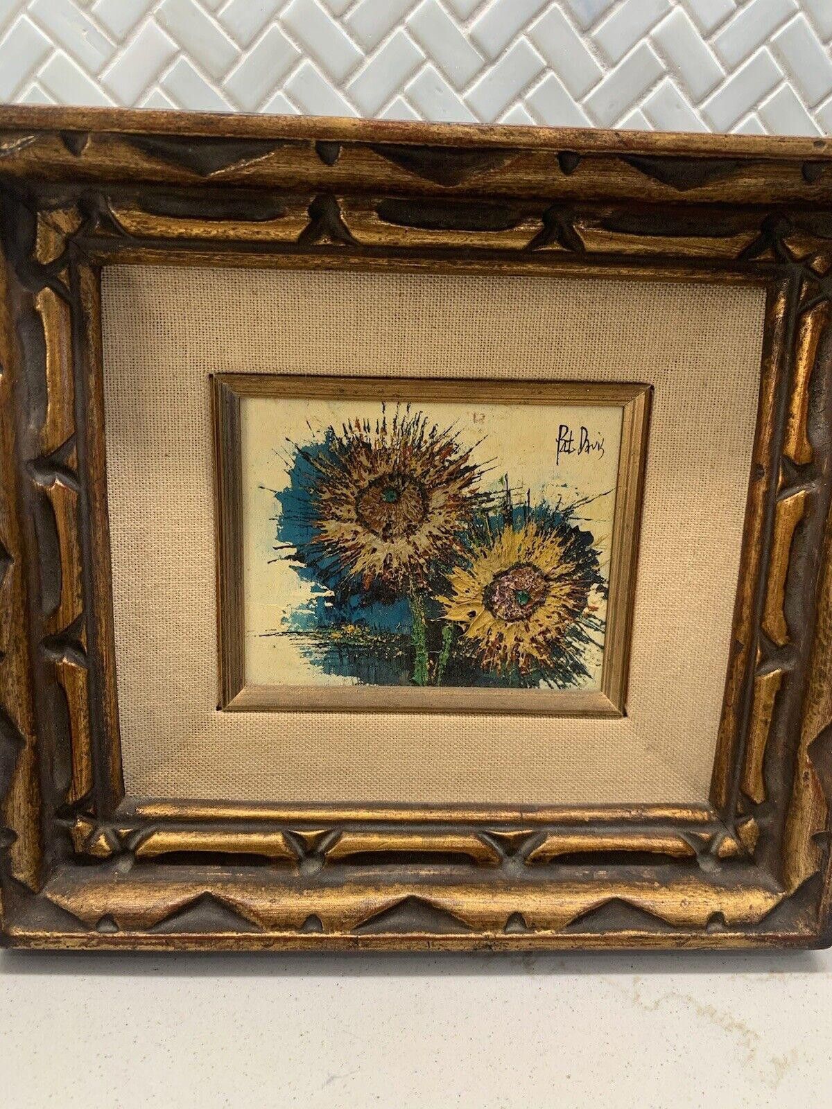 Designer Pat Davis Sun Flowers Oil Painting Japan Size ONE SIZE - 4 Thumbnail