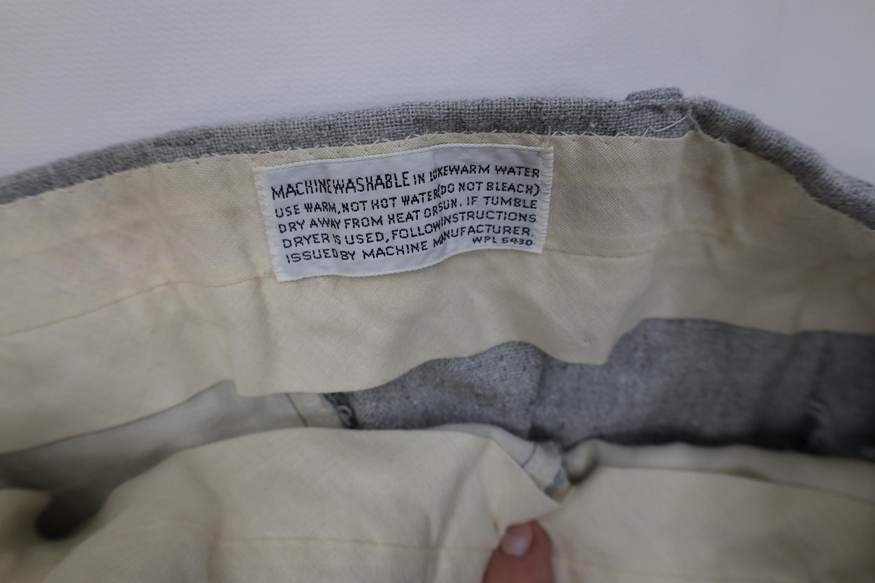 Vintage Vintage 70s Streetwear Wool Blend Knit Wide Leg Chino Pants Size US 29 - 9 Thumbnail