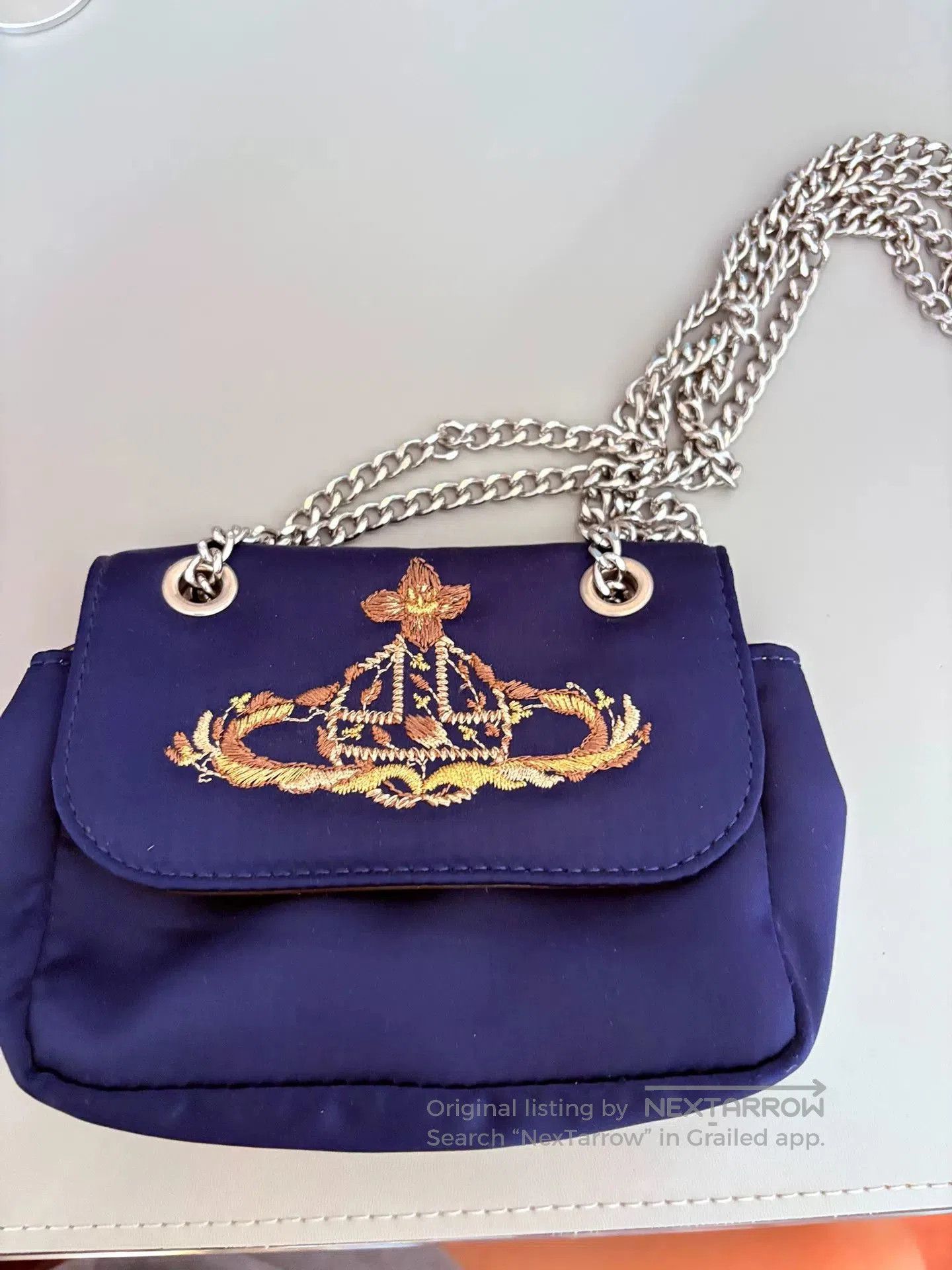 Vivienne Westwood Vivienne Westwood Silk Mini Chain Bag. Size ONE SIZE - 6 Thumbnail