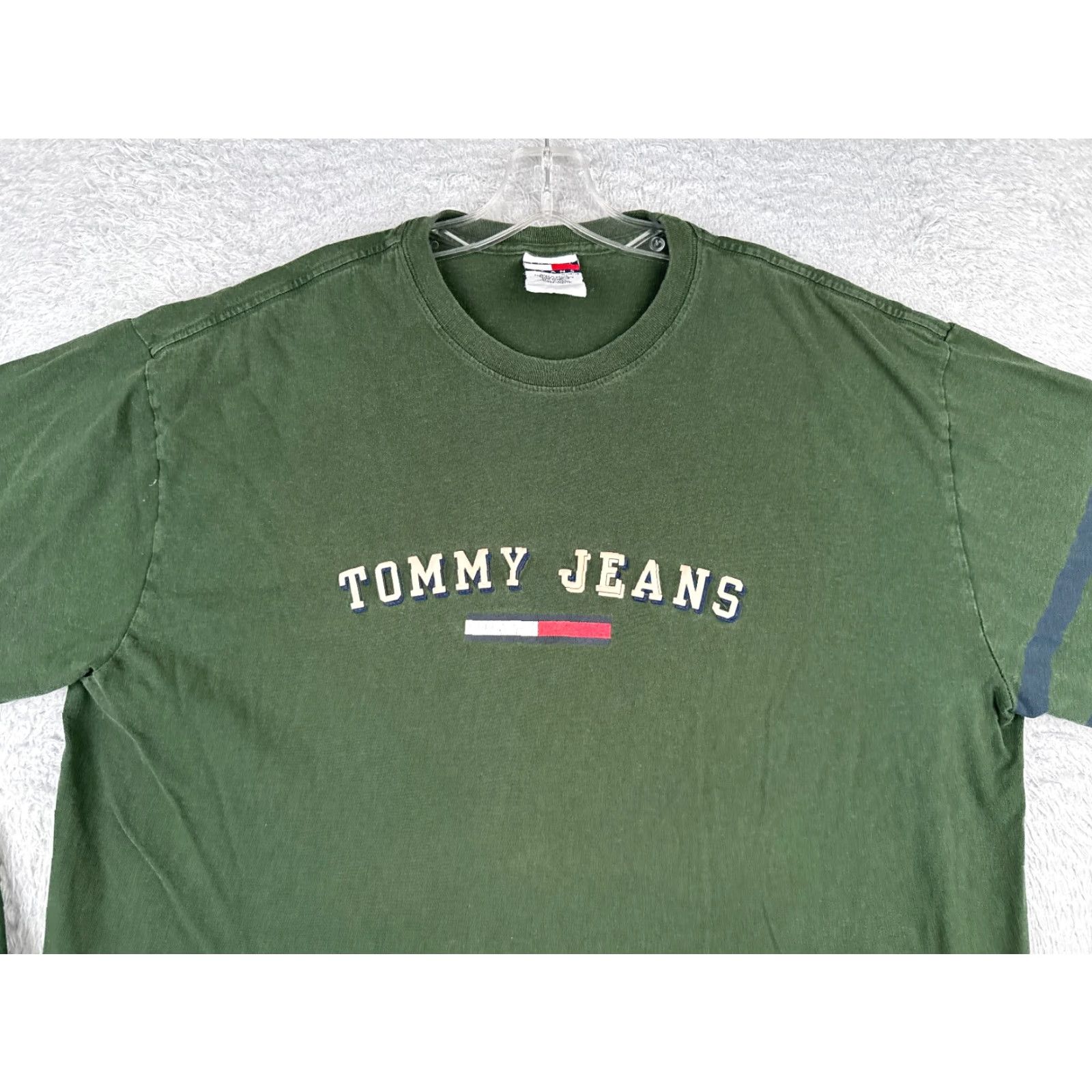 Tommy Hilfiger Tommy Hilfiger Jeans Shirt Adult XL Green Long Sleeve Crew 100% Cotton Size US XL / EU 56 / 4 - 4 Thumbnail