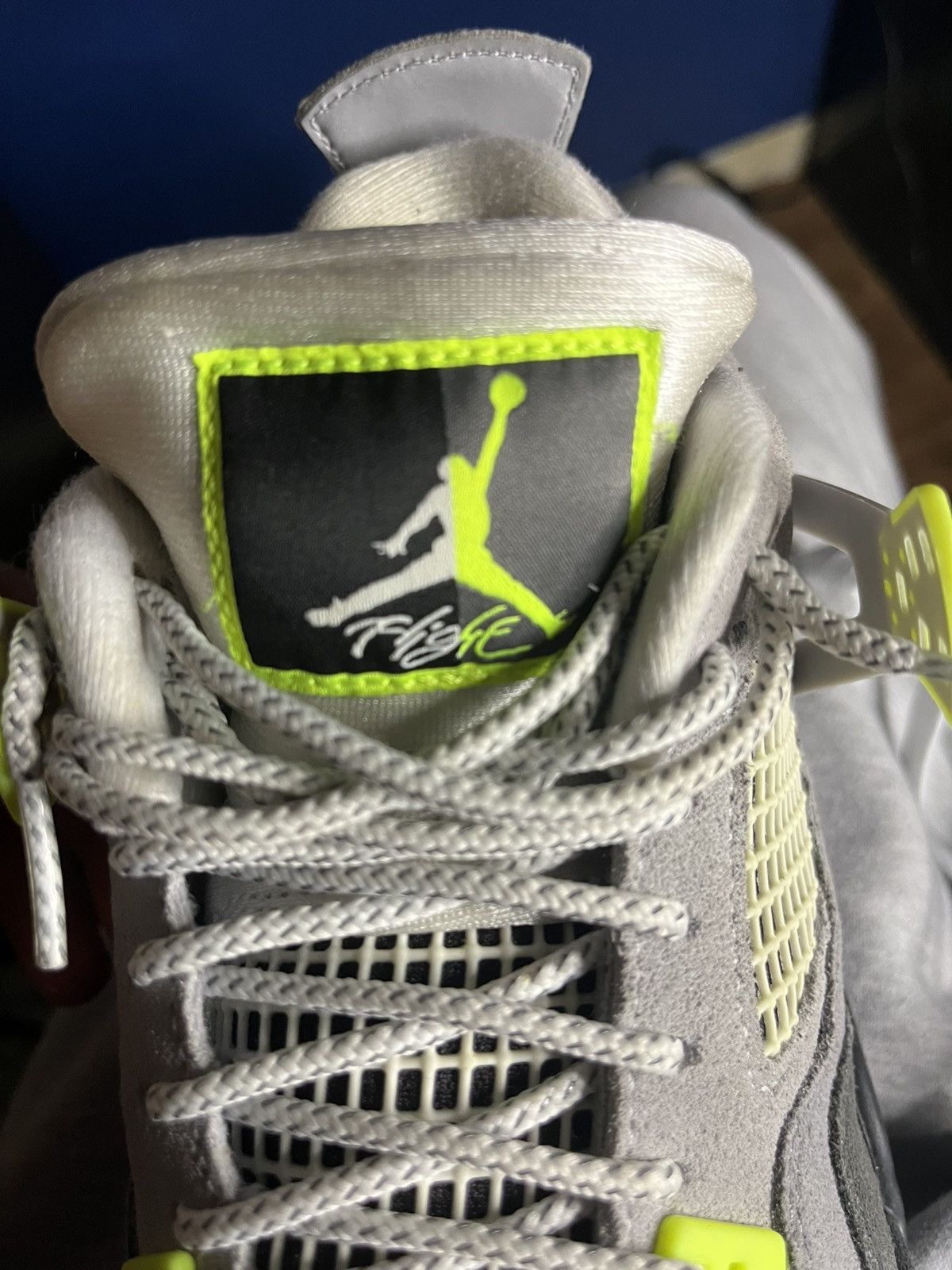 Jordan Brand Jordan 4 GS Neon 95 Size US 7 / EU 40 - 7 Thumbnail