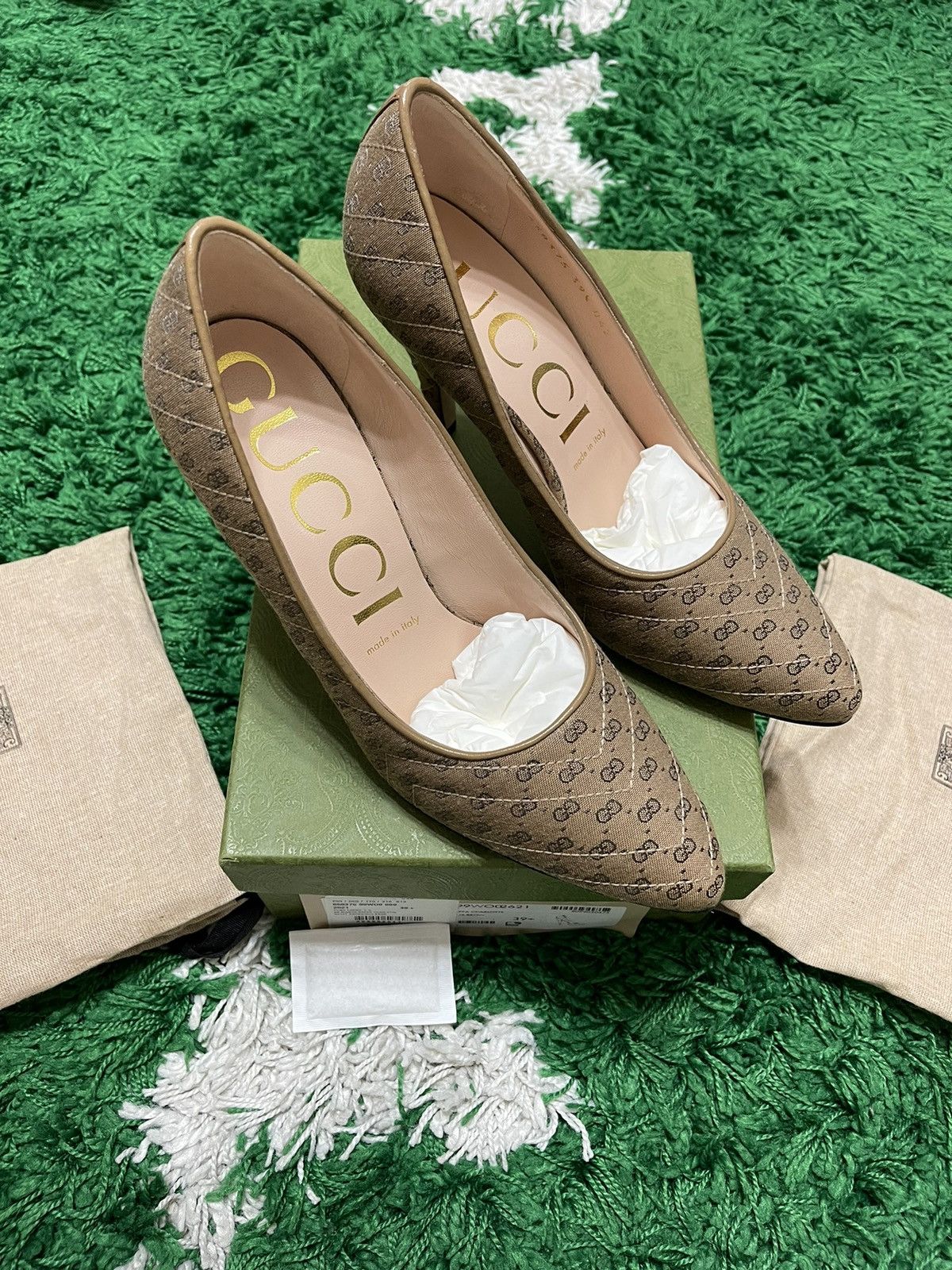 Gucci Monogram Heels