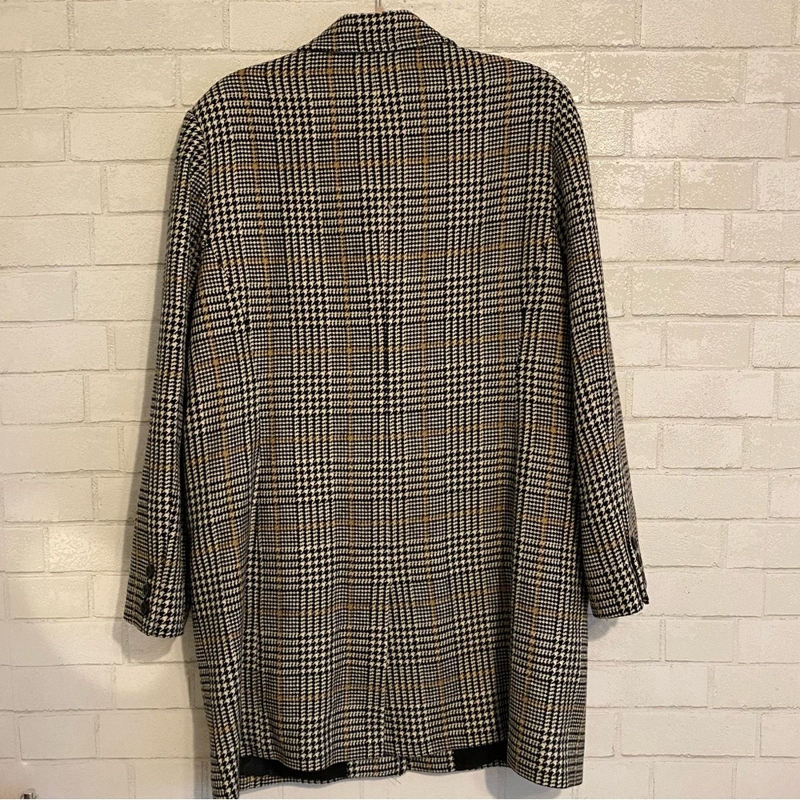 Pendleton Pendleton $268 Women’s 16 Blk Houndstooth 100% Wool Coat Size XXL / US 16-18 / IT 52-54 - 11 Thumbnail