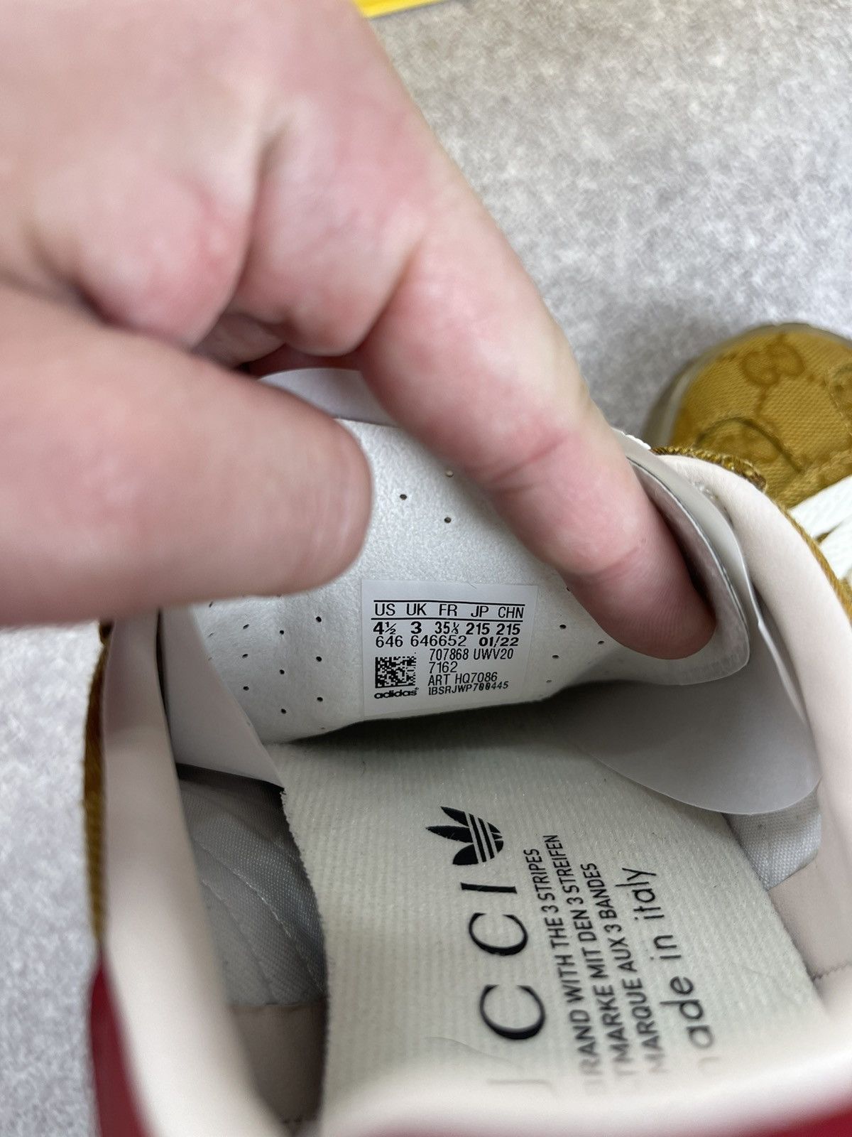 Gucci Adidas × Gucci Gazelle GG Monogram Sneakers Size 35 1/3 Size US 4.5 / IT 34.5 - 10 Thumbnail