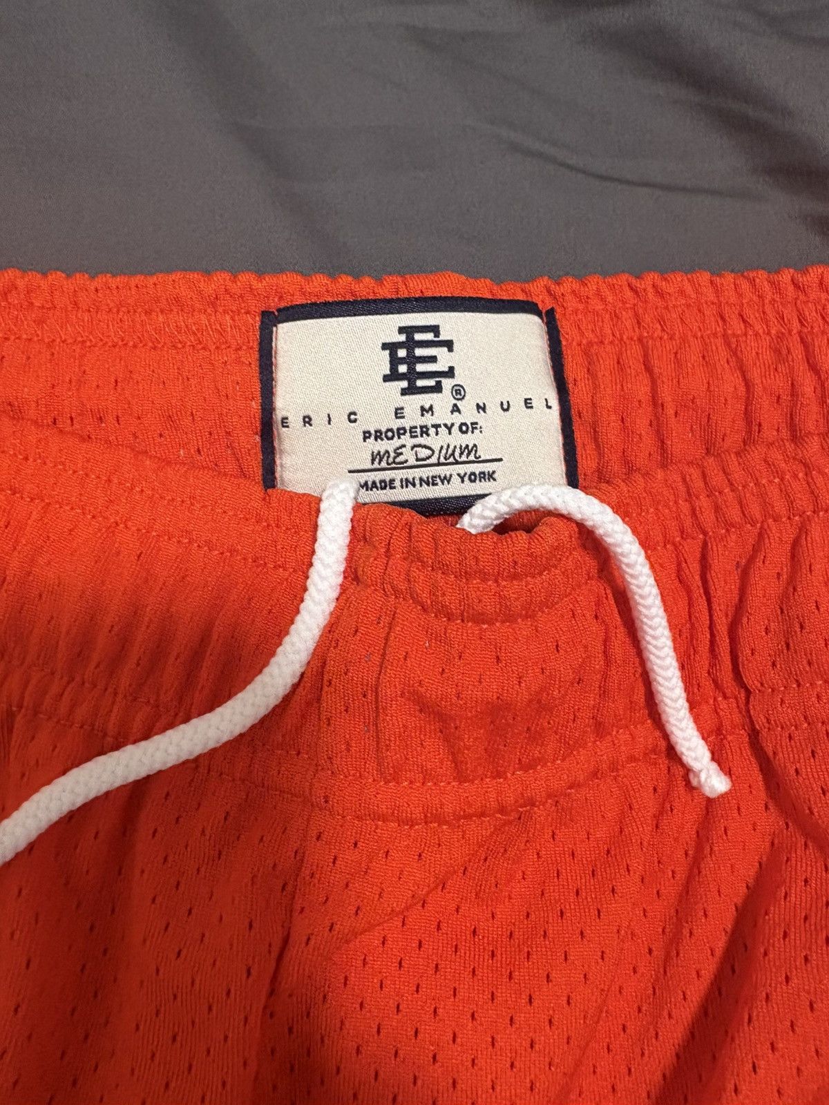 Eric Emanuel Eric Emanuel Orange Mesh Shorts – Medium Size US 35 - 3 Thumbnail