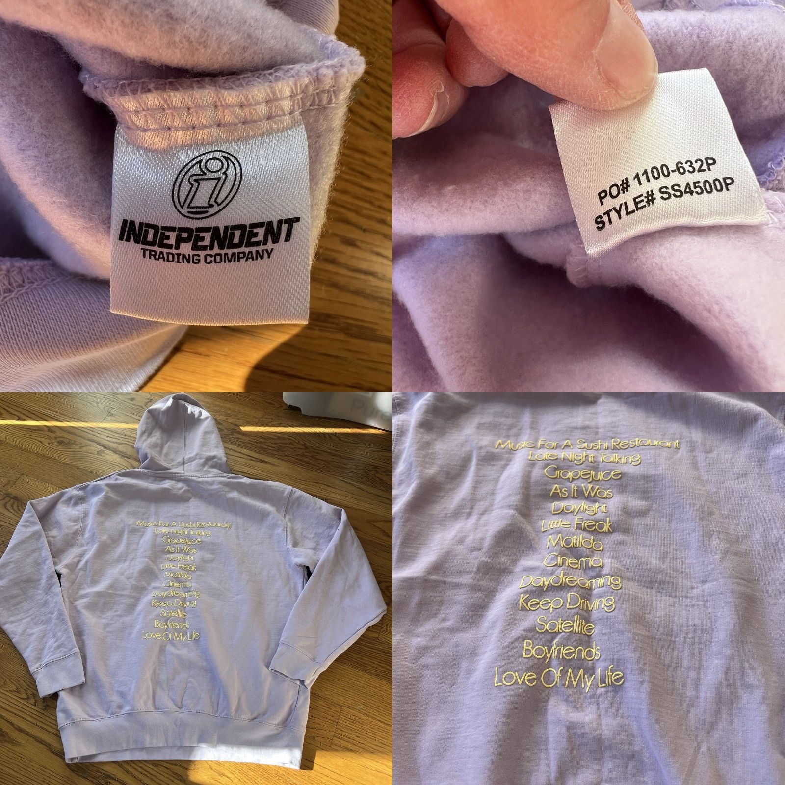 Vintage Harry Styles Hoodie Adult L Lavender Purple 2022 Harry's House On Tour Unisex Adults Pullover Hoodie Music Love Art Size L / US 10 / IT 46 - 8 Thumbnail