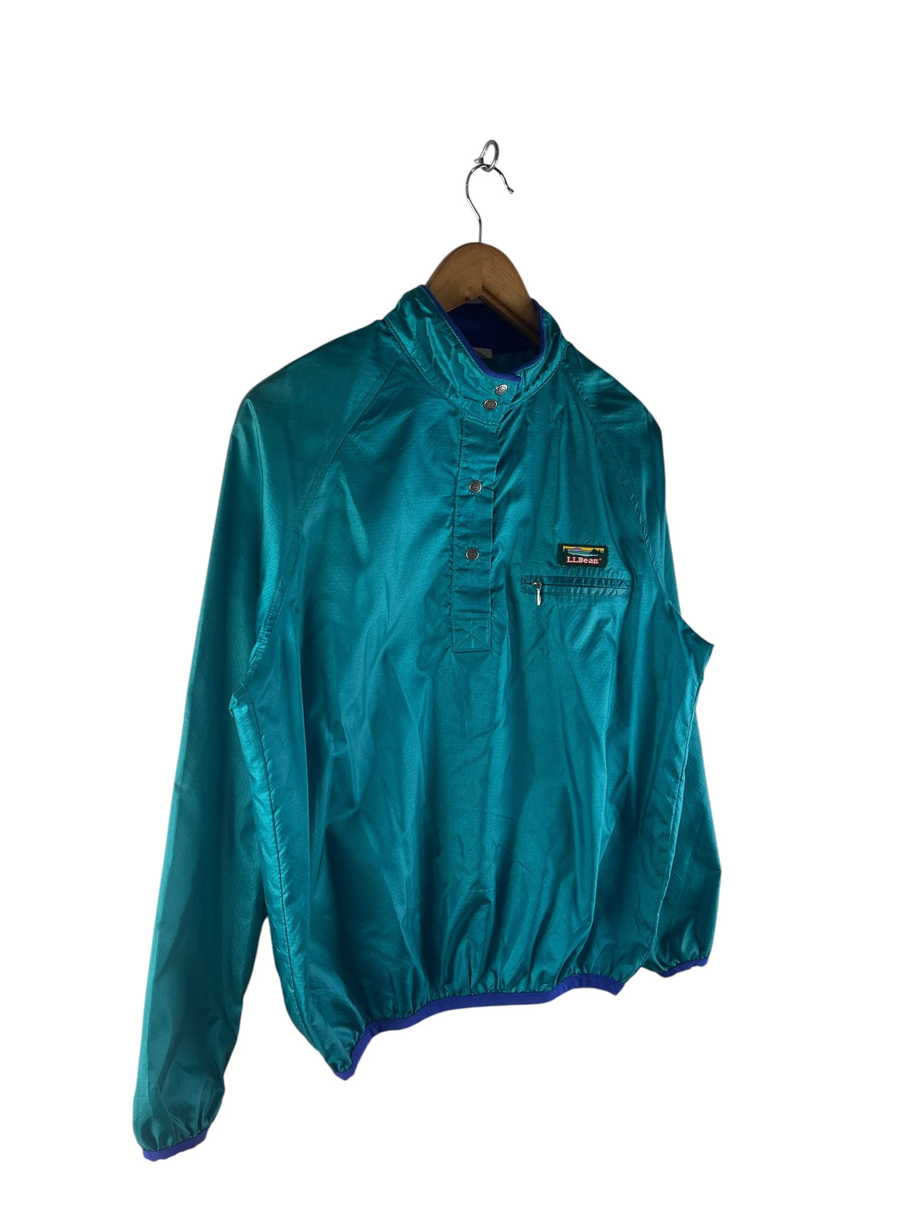 L.L. Bean Vintage L.L.Bean Teal Cobalt Pullover Anorak Jacket Size US M / EU 48-50 / 2 - 3 Thumbnail