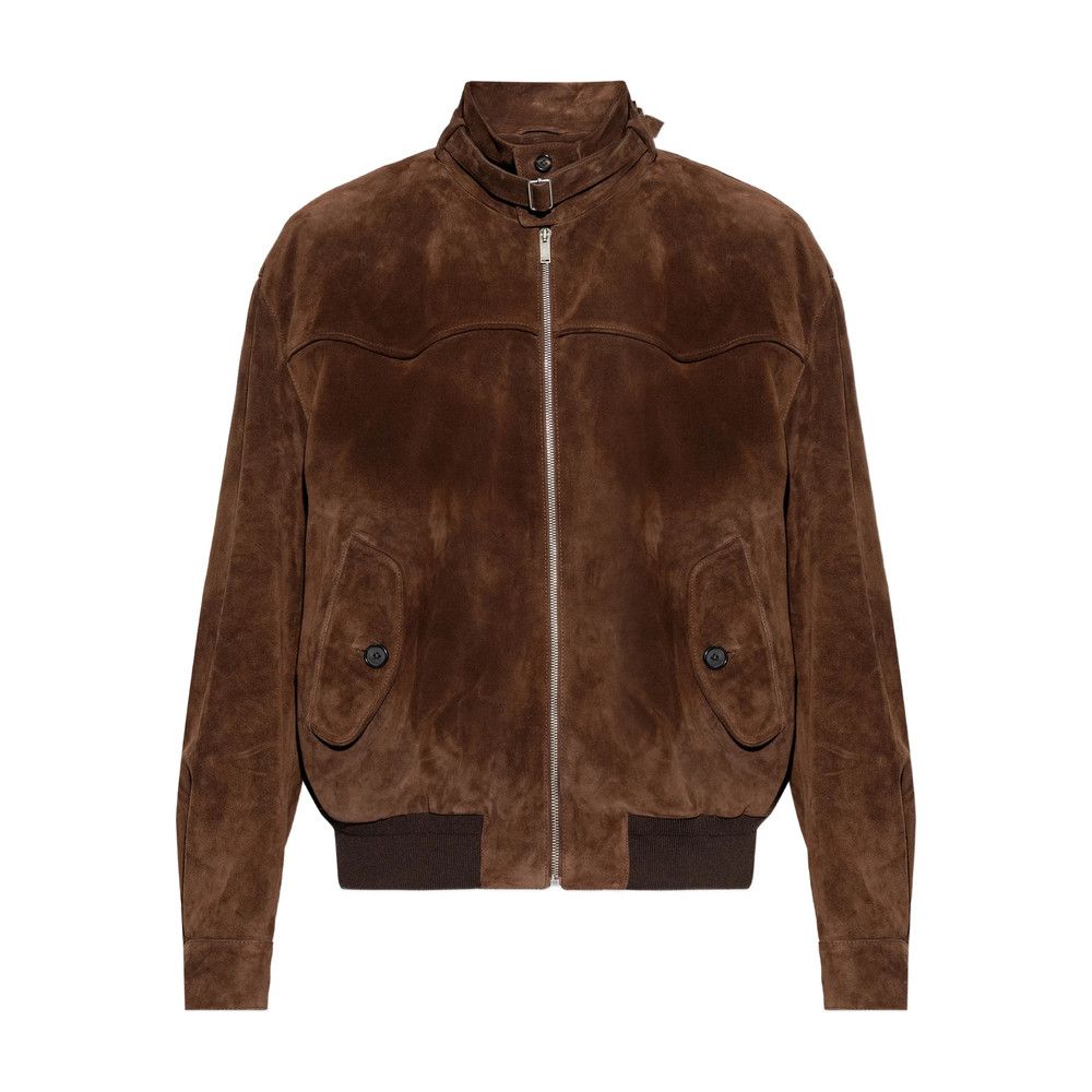 Alexander McQueen Alexander Mcqueen BROWN Jackets - Leather Jackets Size US L / EU 52-54 / 3 - 1 Thumbnail