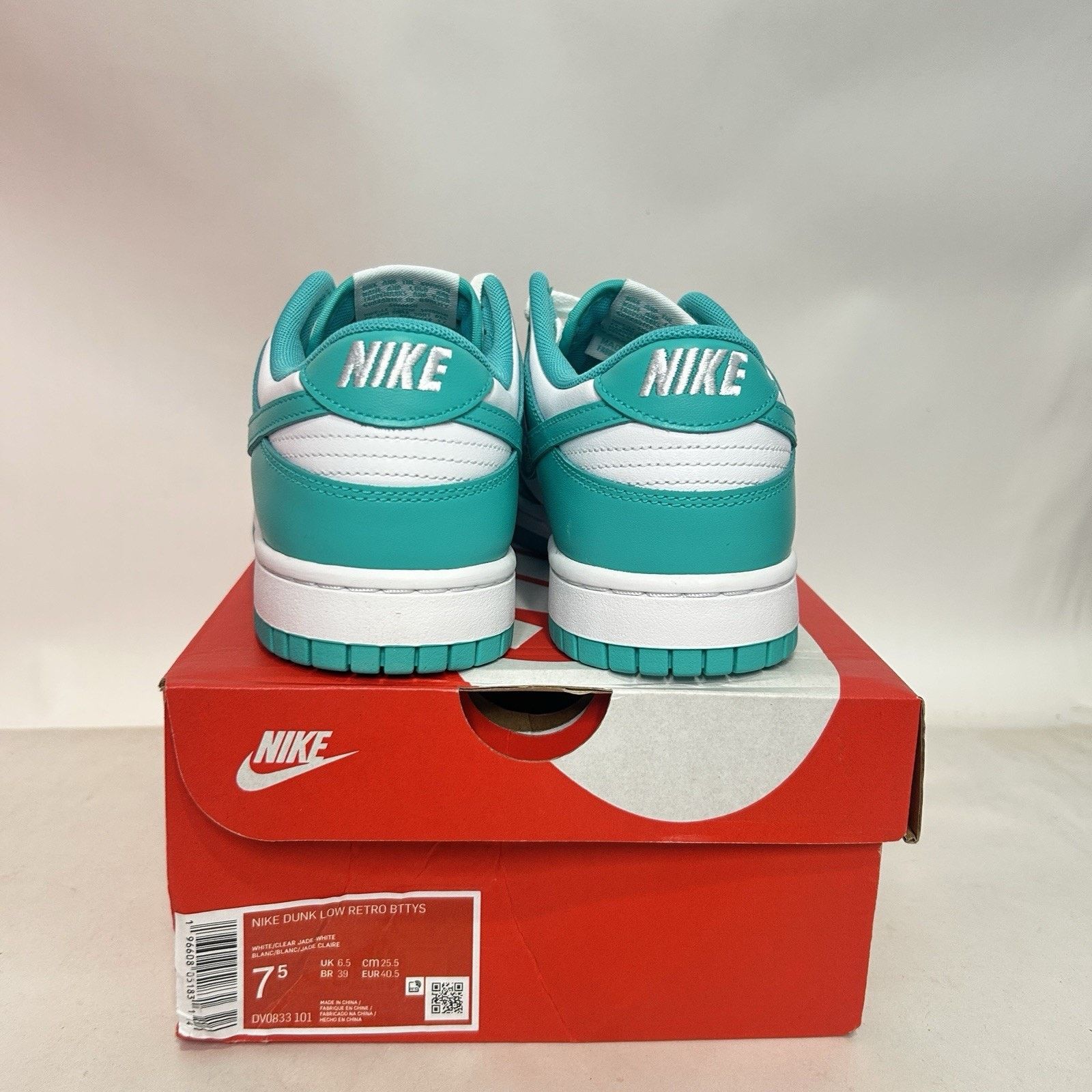 Nike Nike Dunk Low Retro BTTYS “White Clear Jade” Size US 7.5 / EU 40-41 - 4 Thumbnail