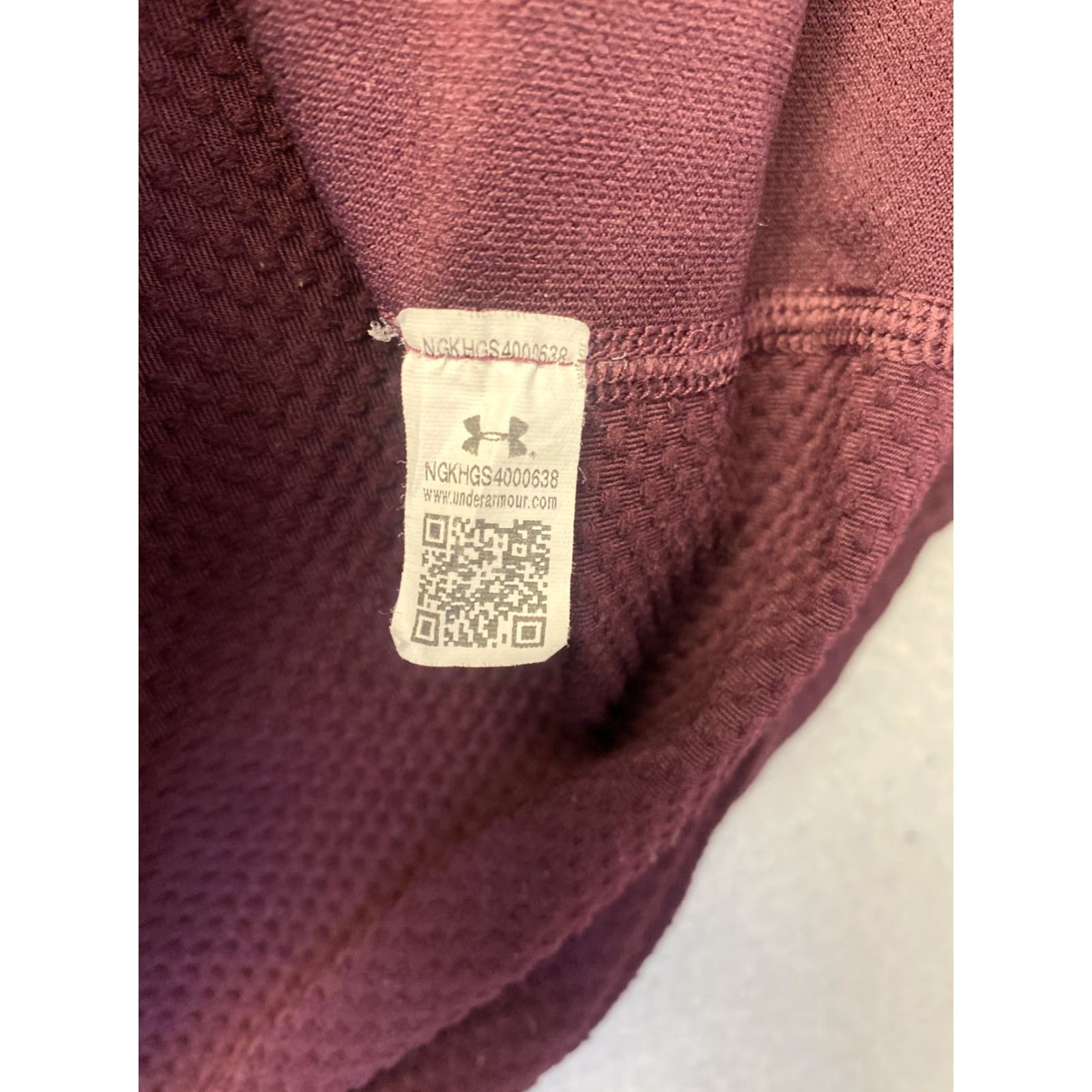 Under Armour VINTAGE Under Armour Shirt Men Long Sleeve Mock Neck Maroon Large 38-74 Outdoor Mens Size US L / EU 52-54 / 3 - 6 Thumbnail