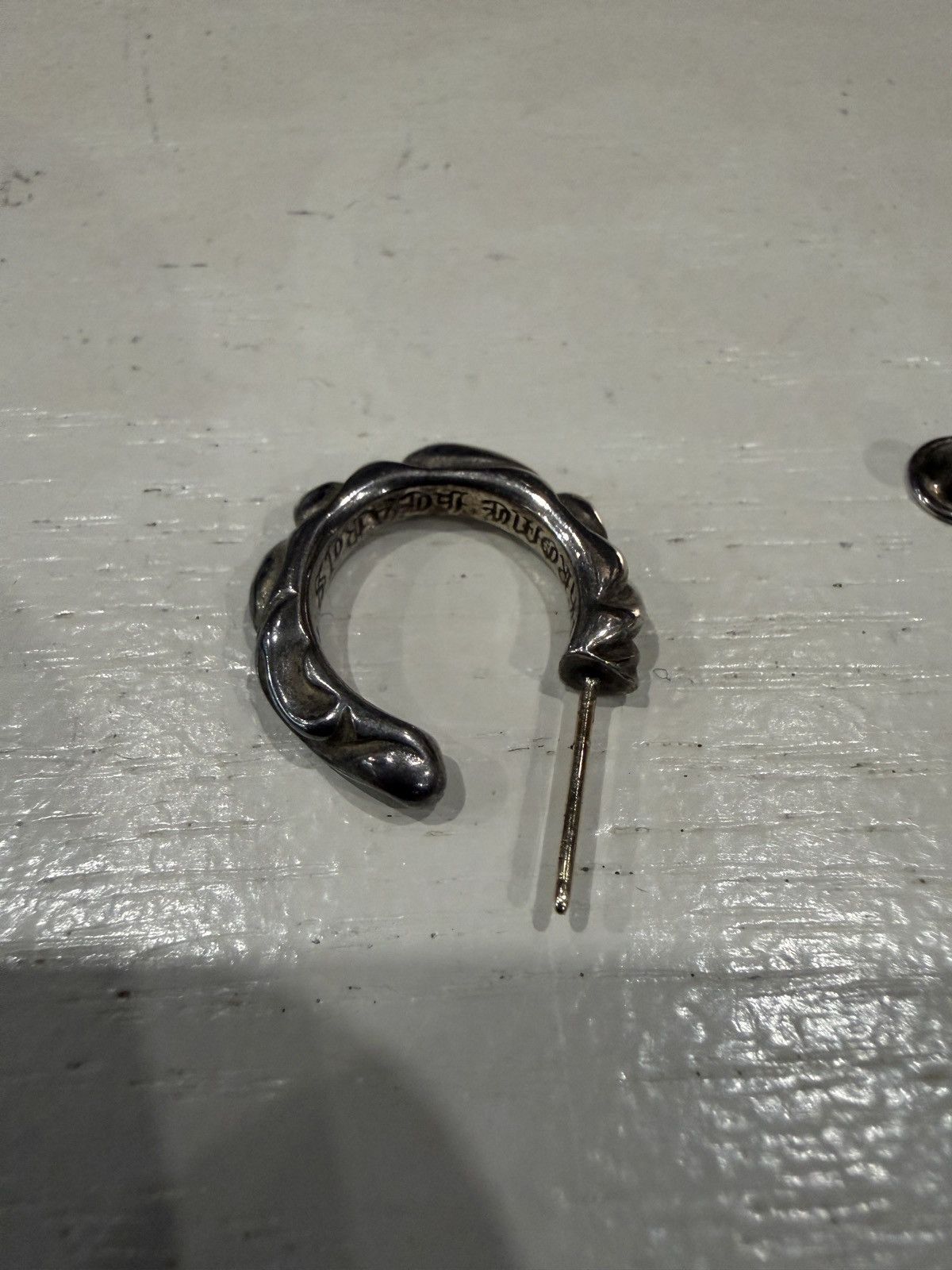Chrome Hearts Chrome Hearts Scroll Hoop Earring Size ONE SIZE - 13 Thumbnail