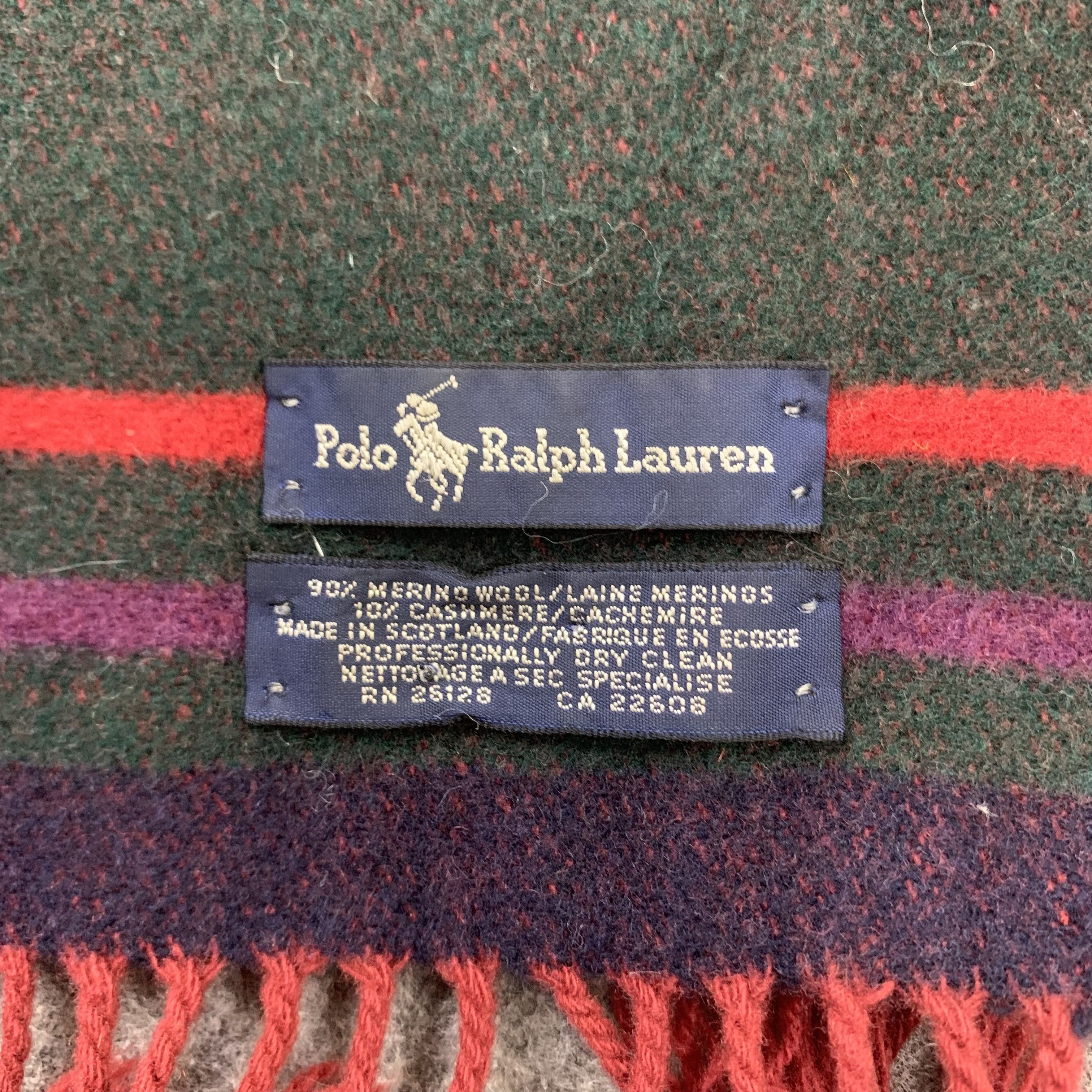 Polo Ralph Lauren Polo Ralph Lauren Scarf Wool Muffler Neck Wrap BL9319 Size ONE SIZE - 7 Thumbnail