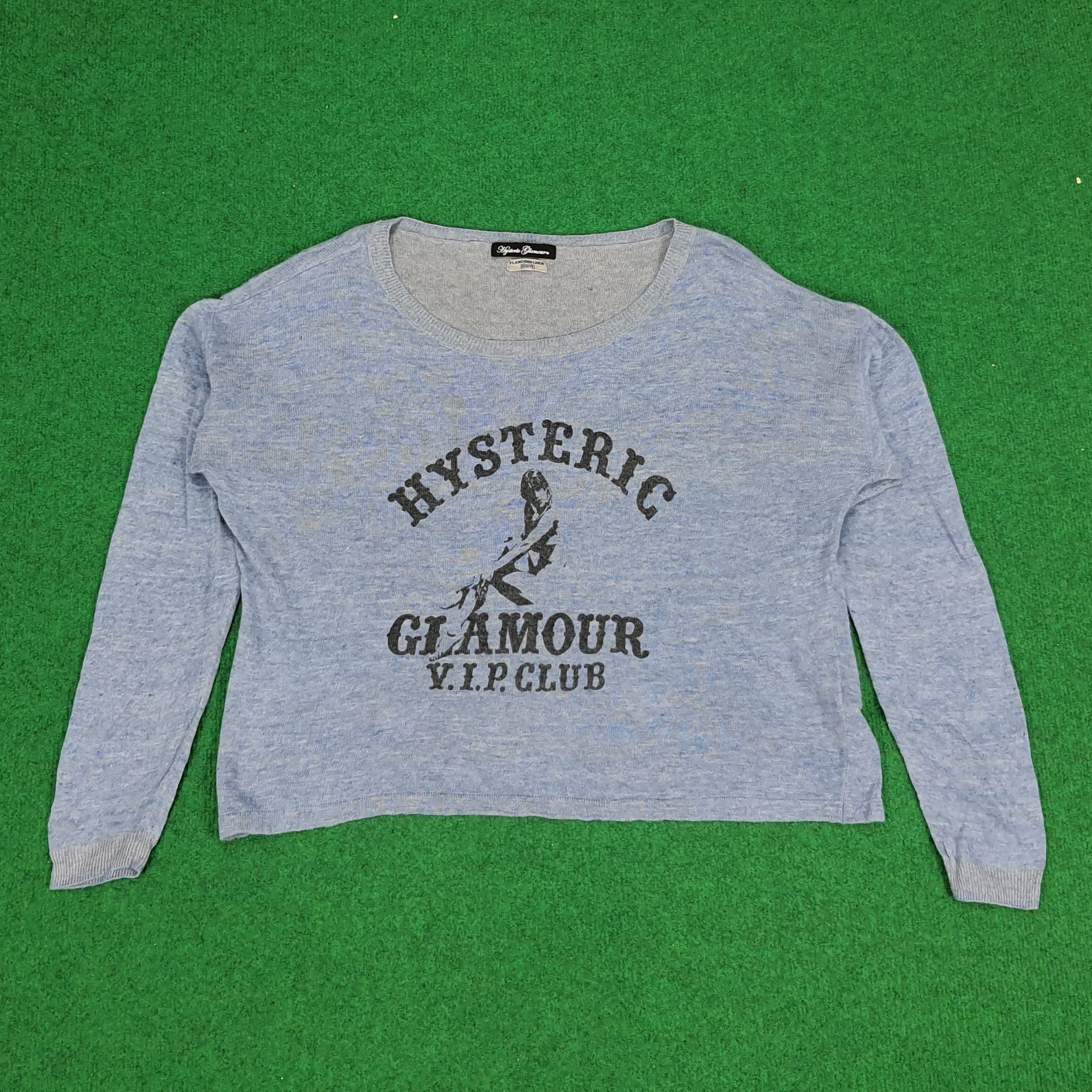 Hysteric Glamour × Japanese Brand × Vintage Vintage Hysteric Glamour Japan Brand Flanders Line Crop Top Size L / US 10 / IT 46 - 1 Thumbnail