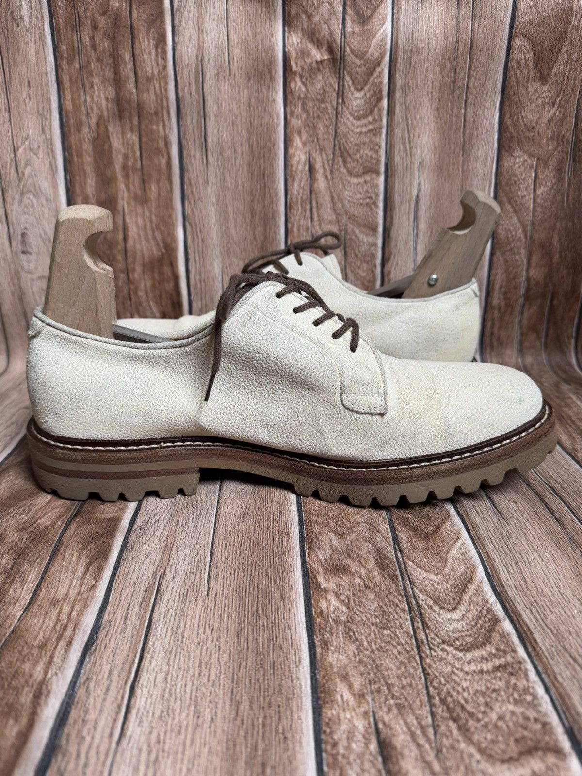 Brunello Cucinelli Panelled suede derby Size US 10 / EU 43 - 5 Thumbnail