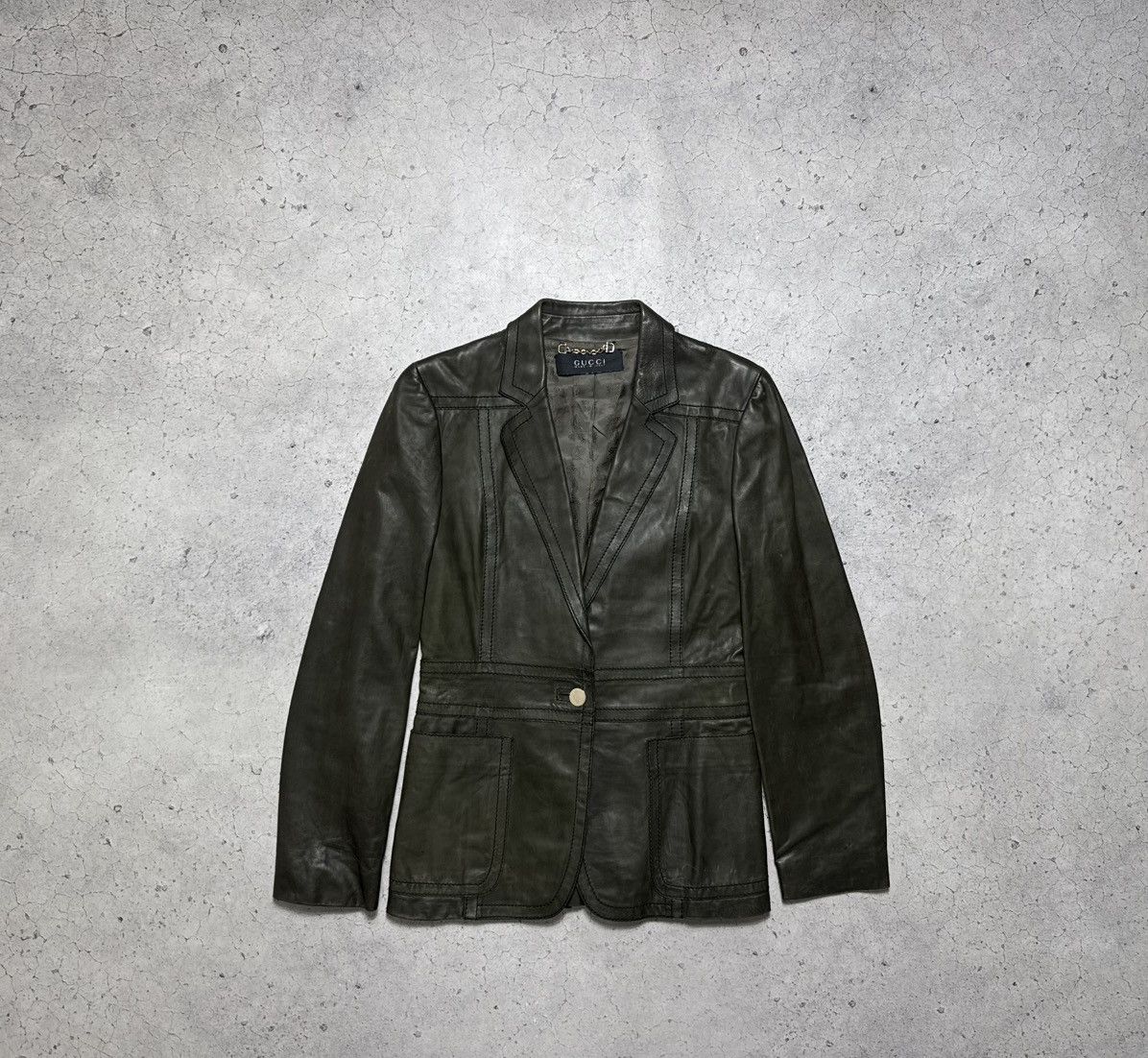 Gucci Gucci Leather Jacket Coat Women’s Luxury Very Rare Vintage Size S / US 4 / IT 40 - 2 Thumbnail
