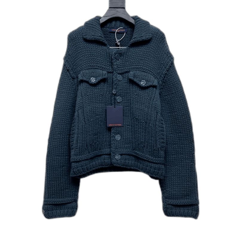 Louis Vuitton LOUIS VUITTON Knit Button Sweater Jacket-2506 Size S / US 4 / IT 40 - 1 Thumbnail
