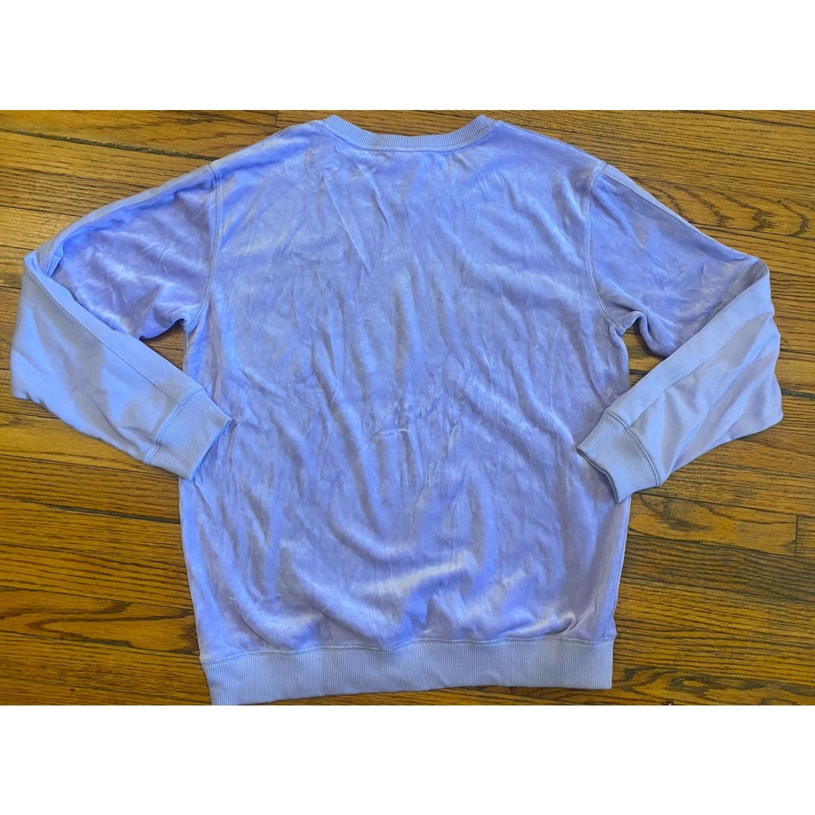 Victoria's Secret Victoria’s Secret PINK Fuzzy Sweatshirt Women’s Large Violet Size L / US 10 / IT 46 - 3 Thumbnail