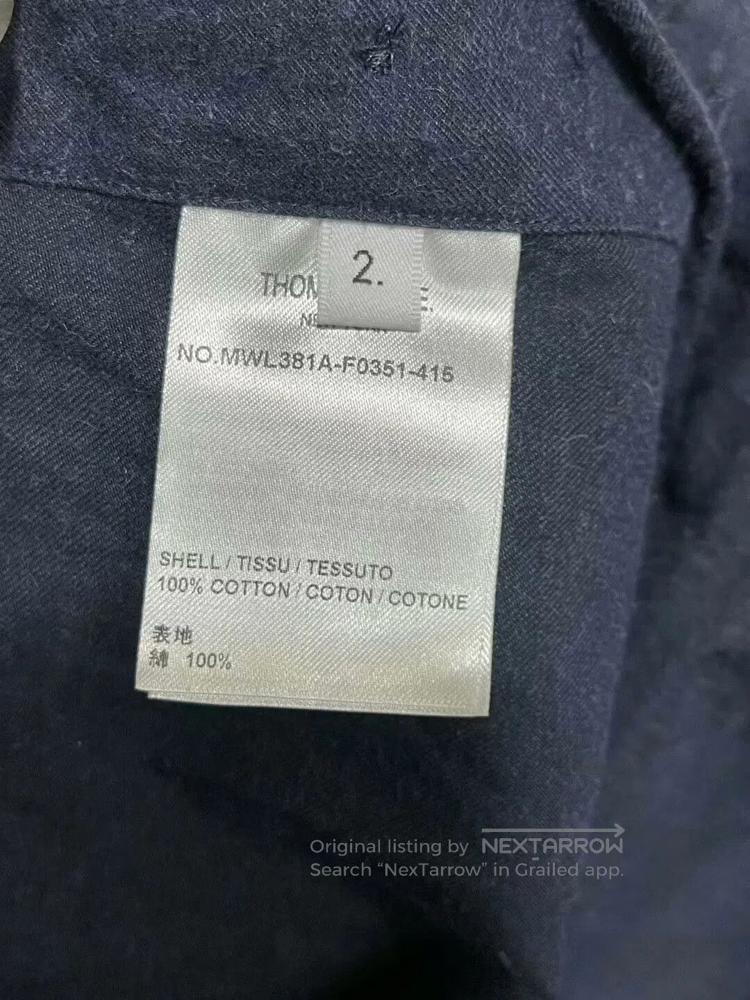 Thom Browne thom browne vintage style shirt for men. Size US S / EU 44-46 / 1 - 5 Thumbnail