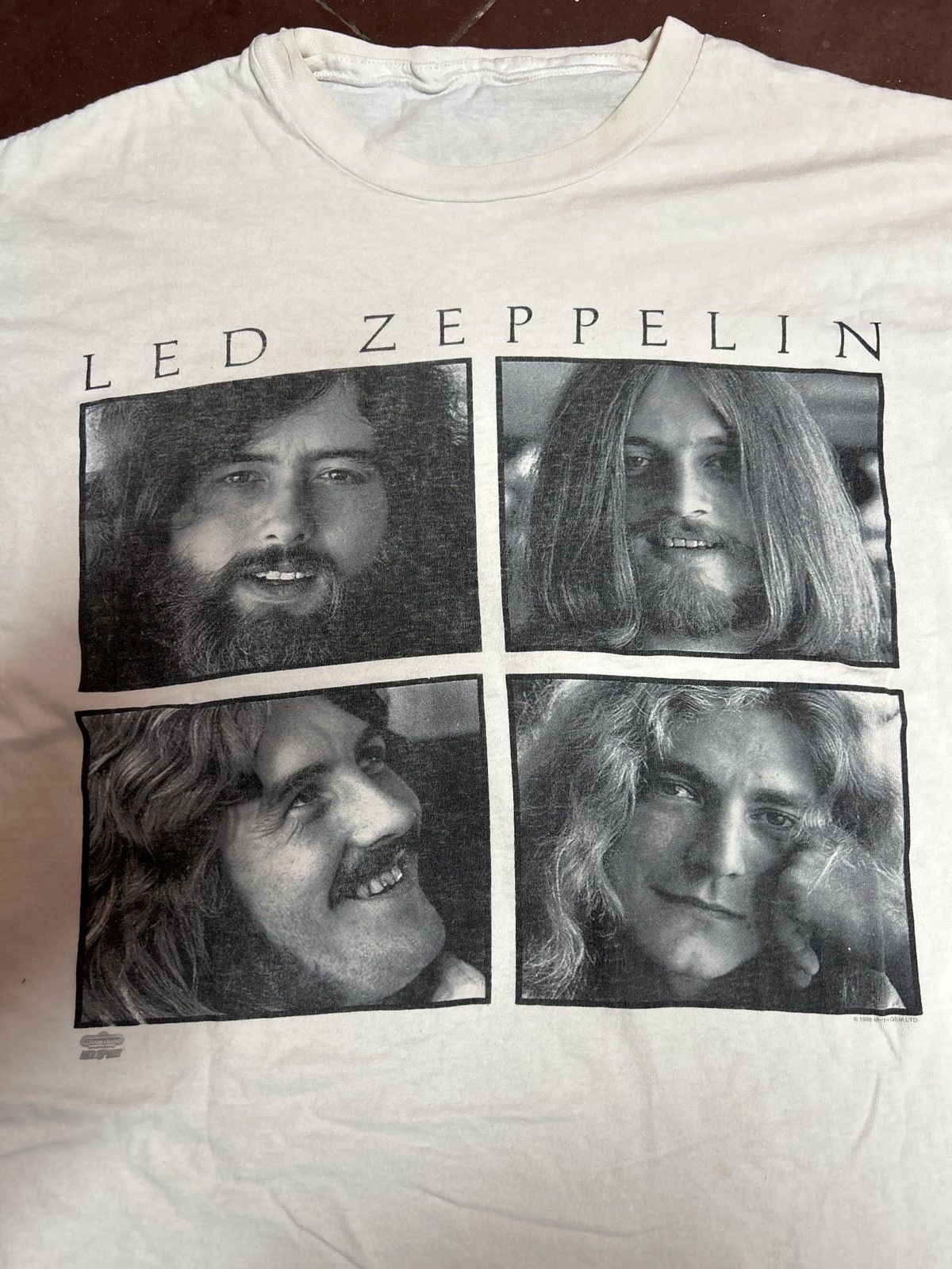 Band Tees × Led Zeppelin × Vintage 1993 led zepellin portrait tee Size US L / EU 52-54 / 3 - 1 Thumbnail