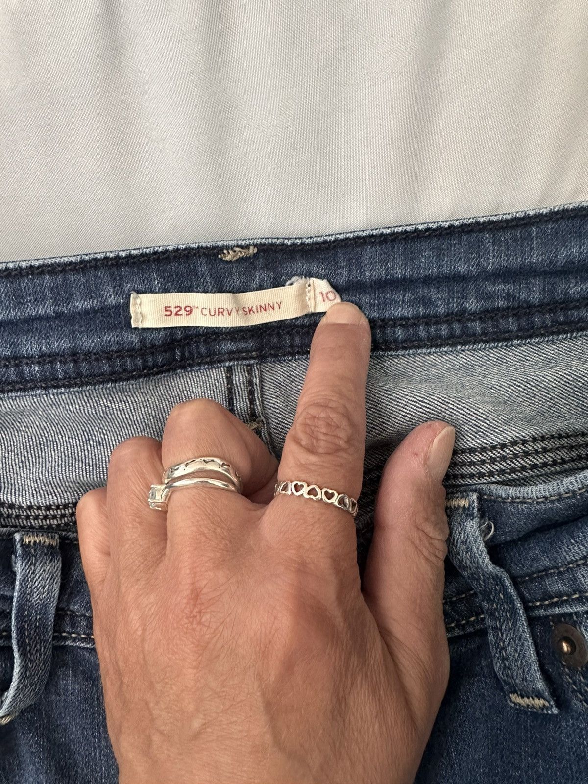 Levi's Levis curvy women’s skinny jeans Size 32" / US 10 / IT 46 - 4 Thumbnail