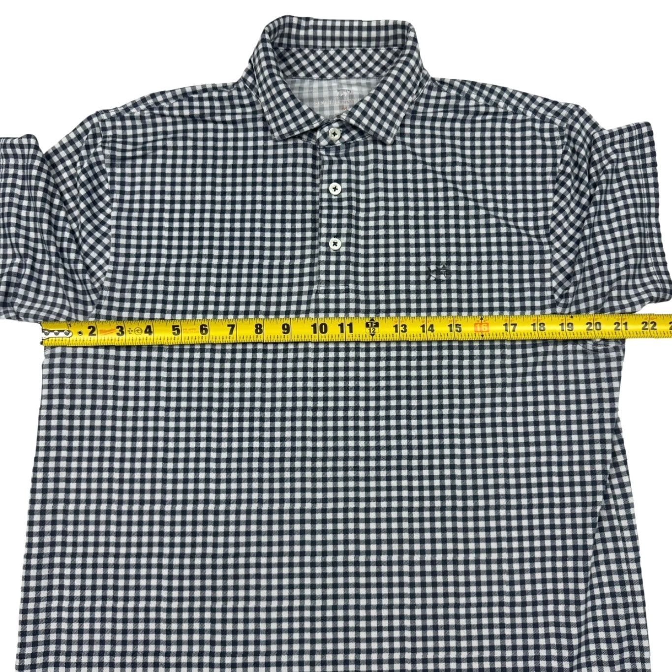 Southern Tide Southern Tide Shirt Polo Men's S/S Button Blue Gingham Check Medium Size US M / EU 48-50 / 2 - 6 Thumbnail