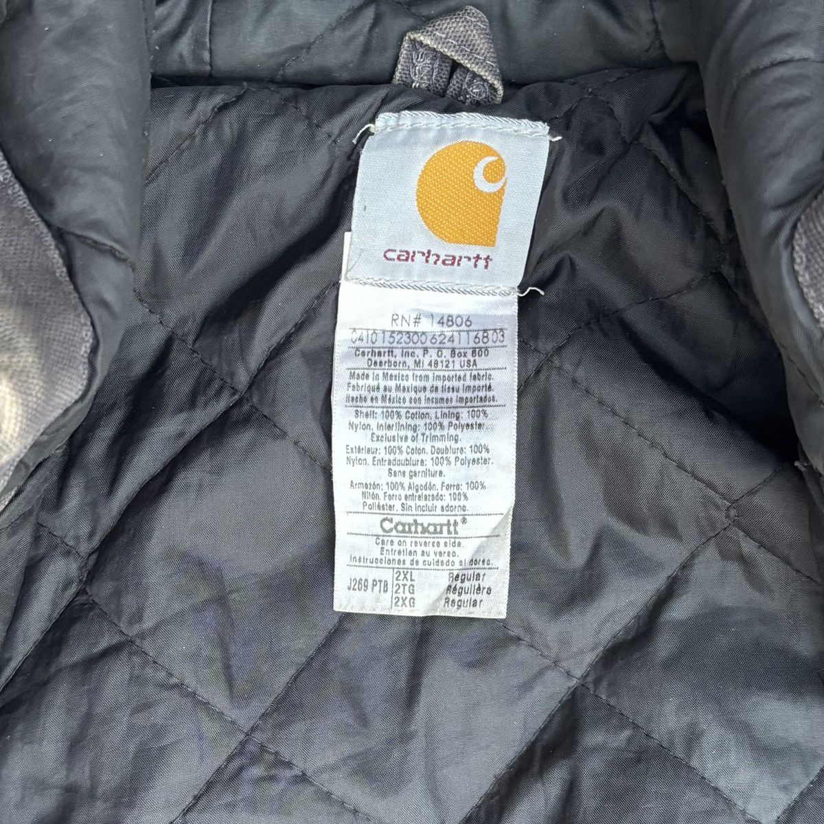 Carhartt Vintage Carhartt Active Jacket J269 PTB Size US XXL / EU 58 / 5 - 12 Thumbnail