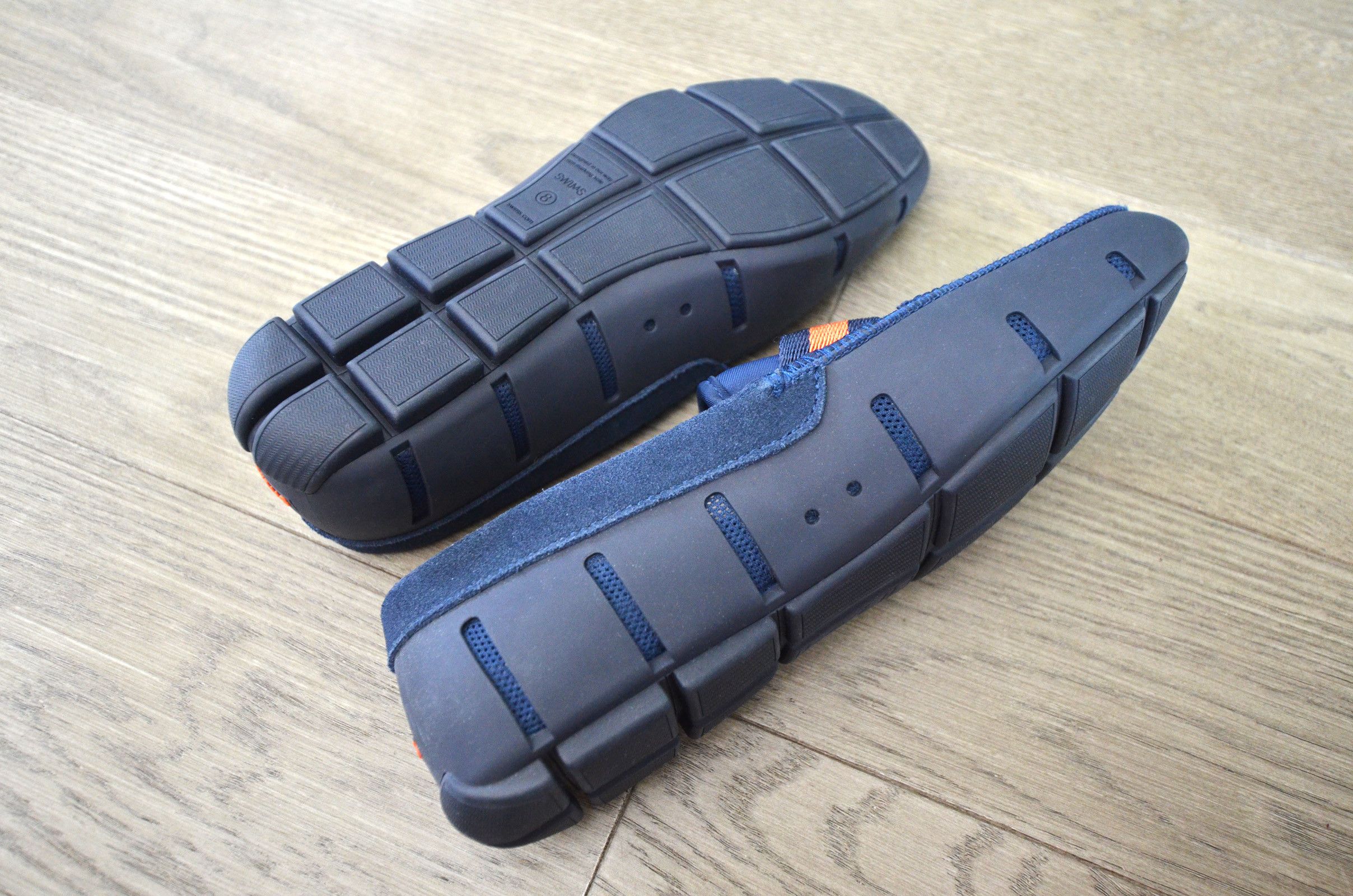 Swims Swims Navy Blue Loafer with Orange Stripe Size US 8 / EU 41 - 4 Thumbnail