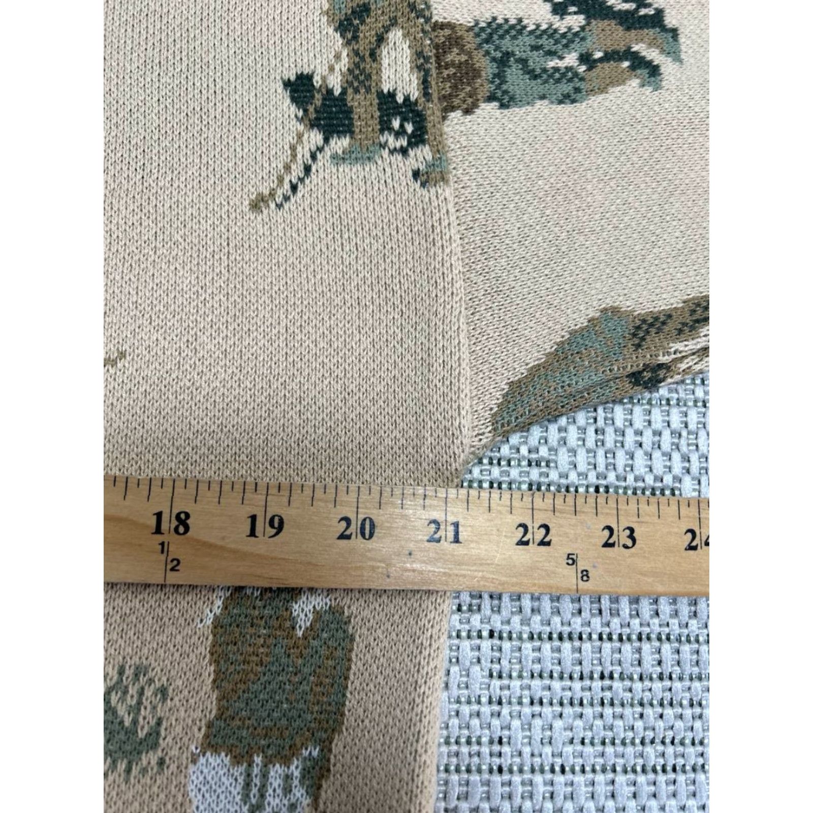 Gloverall VINTAGE Harry Rosen Sweater Mens L Beige All Over Print Crew Neck Pullover Casual Fall Winter Knit Outdoor 90s Mens Size US L / EU 52-54 / 3 - 6 Thumbnail