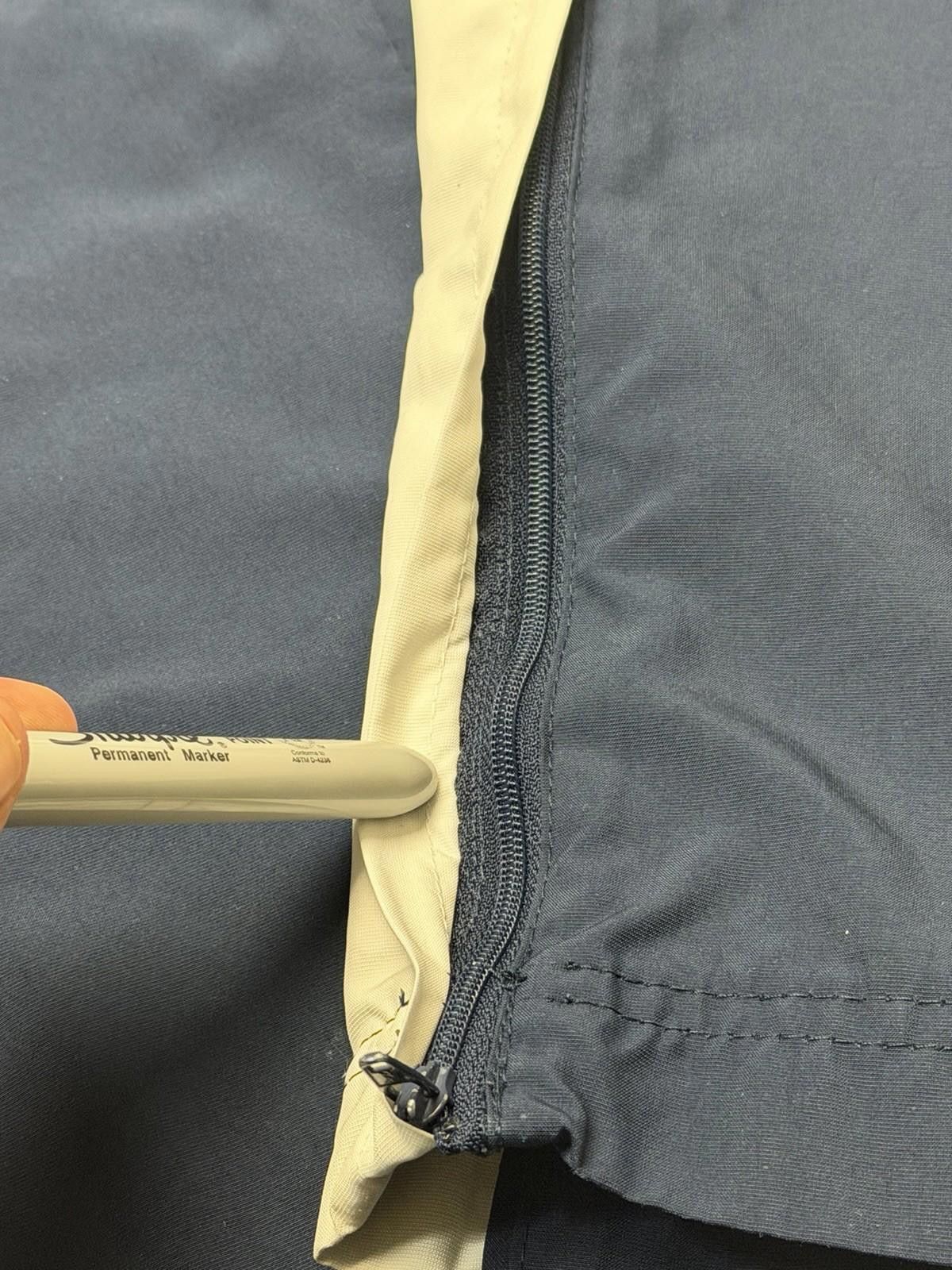 Nike Vtg 90s Nike Silver Tag Fleece Pants S Navy Stripe Track Y2K Size 28" / US 6 / IT 42 - 4 Thumbnail