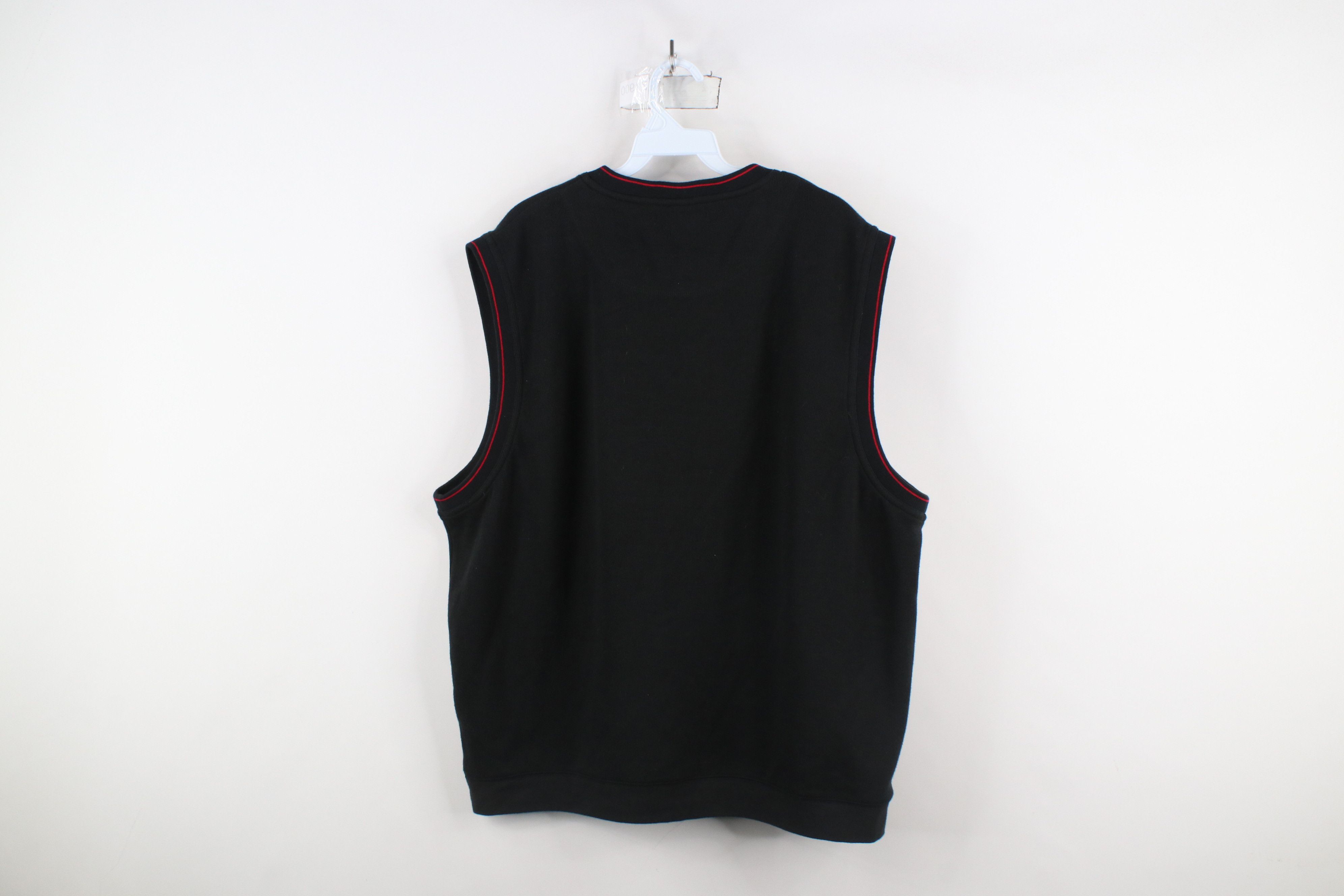 Vintage Vintage 90s Ohio State University Knit Sweater Vest Black Size US XL / EU 56 / 4 - 8 Thumbnail