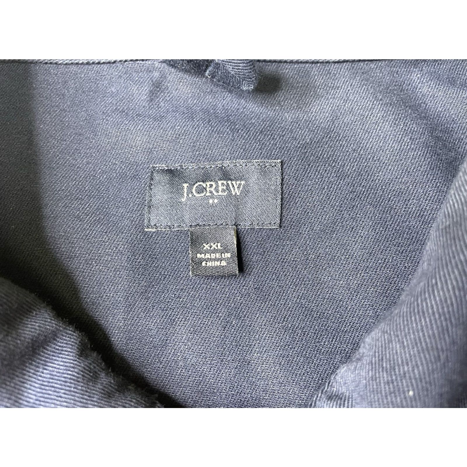 J.Crew J.CREW Jacket Mens Large Navy Cotton Utility Chore Shirt Pockets Size US L / EU 52-54 / 3 - 3 Thumbnail