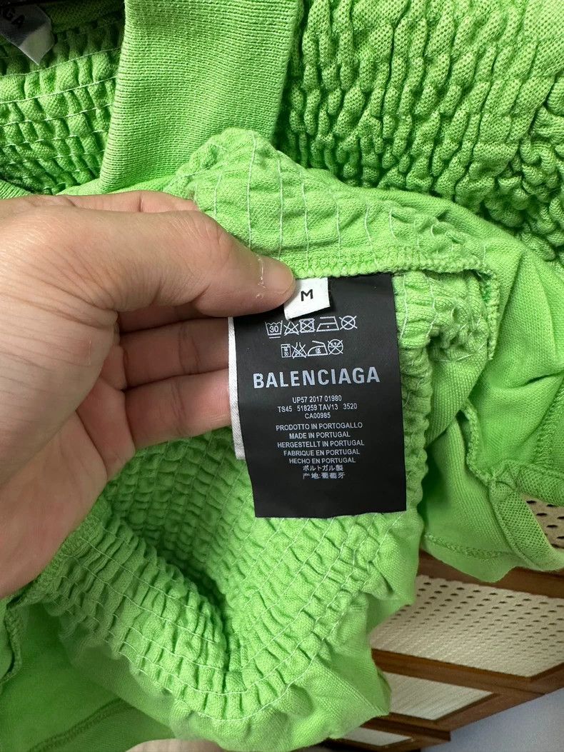 Balenciaga Balenciaga Super elastic plait polo short sleeve bright gr Size M / US 6-8 / IT 42-44 - 4 Thumbnail