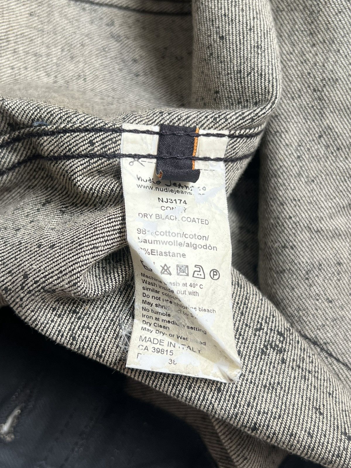Nudie Jeans Nudie Jeans Conny Dry Black Coated Trucker Jeans Jacket Size US XS / EU 42 / 0 - 15 Thumbnail