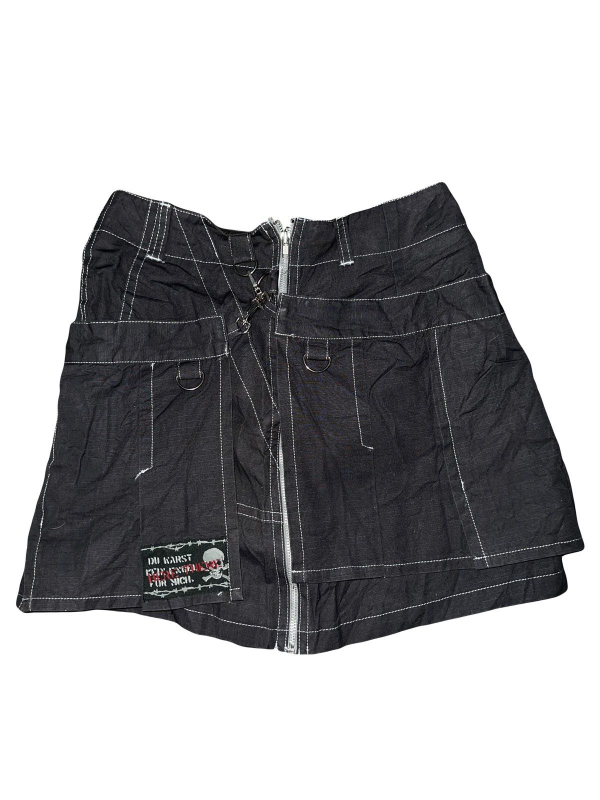 Japanese Brand Seditionaries skull mini skirt ☠️🧛🏻‍♀️ Size 27" / US 4 / IT 40 - 1 Thumbnail