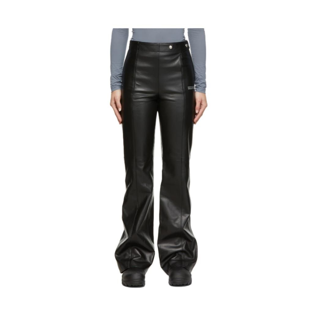 Off-White o1y1225 Leather Pant in Black Size 27" / US 4 / IT 40 - 1 Thumbnail